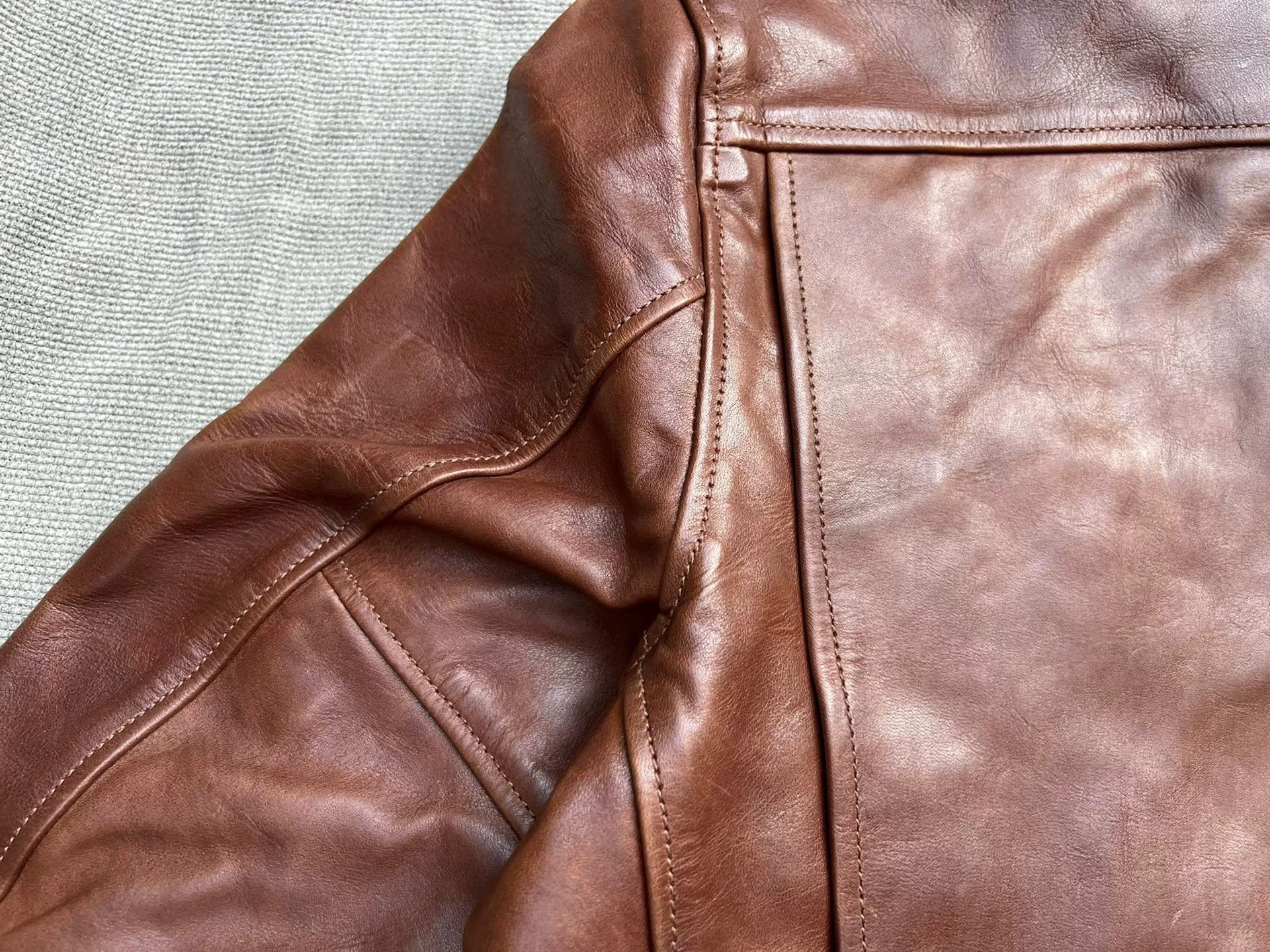 Eastman Leather Clothing Eastman Leather Horsehide Brown Jacket Size US XXS / EU 40 - 7 Thumbnail