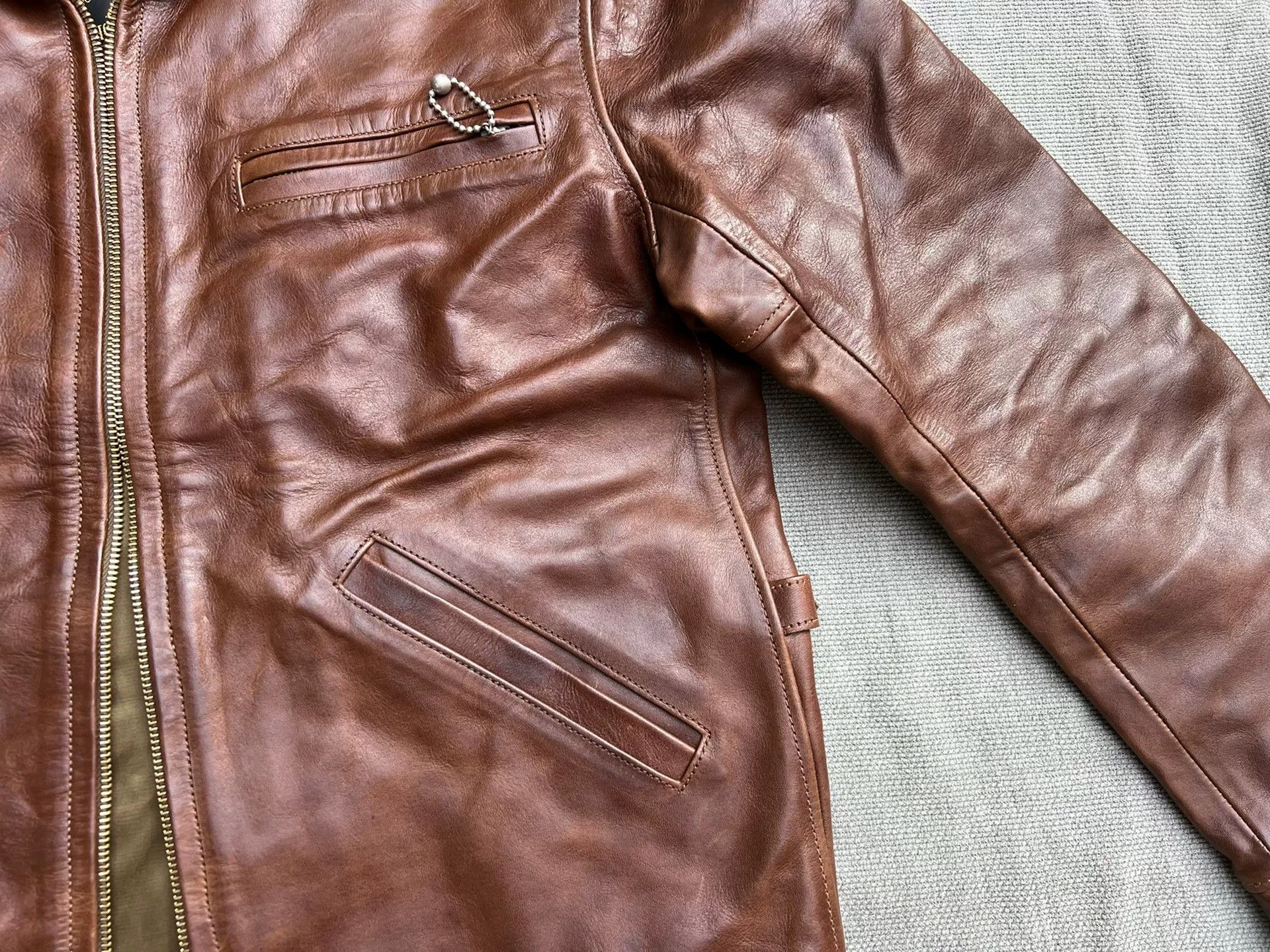 Eastman Leather Clothing Eastman Leather Horsehide Brown Jacket Size US XXS / EU 40 - 4 Thumbnail