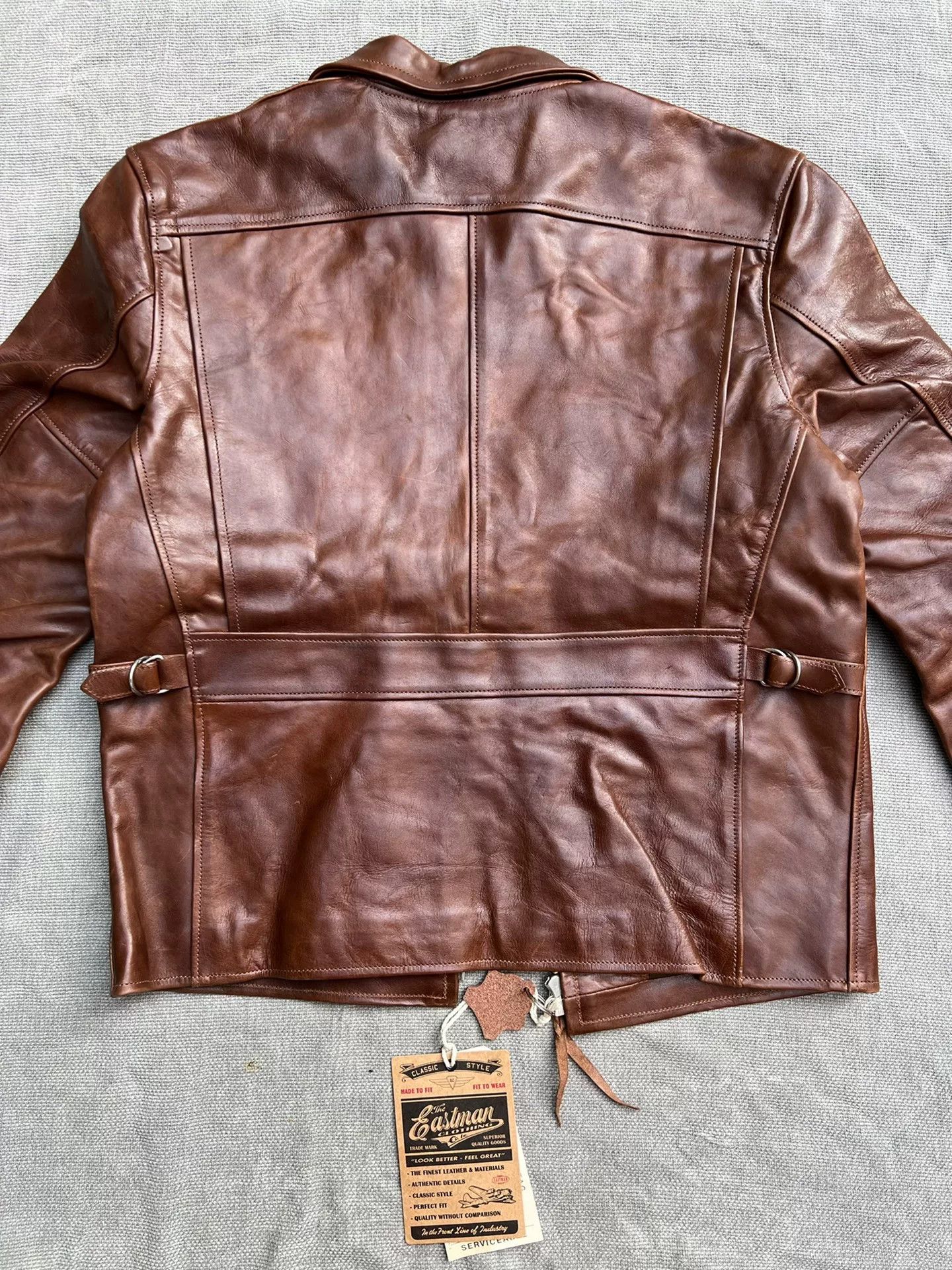 Eastman Leather Clothing Eastman Leather Horsehide Brown Jacket Size US XXS / EU 40 - 9 Thumbnail