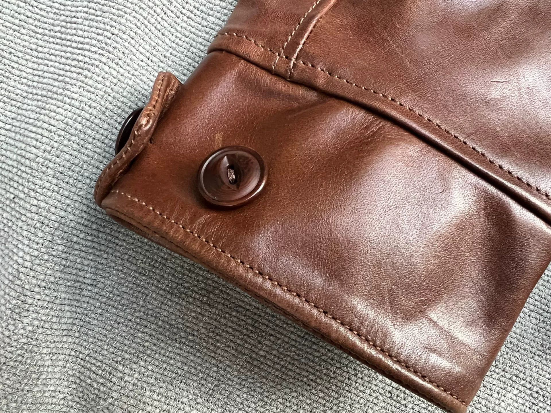 Eastman Leather Clothing Eastman Leather Horsehide Brown Jacket Size US XXS / EU 40 - 6 Thumbnail
