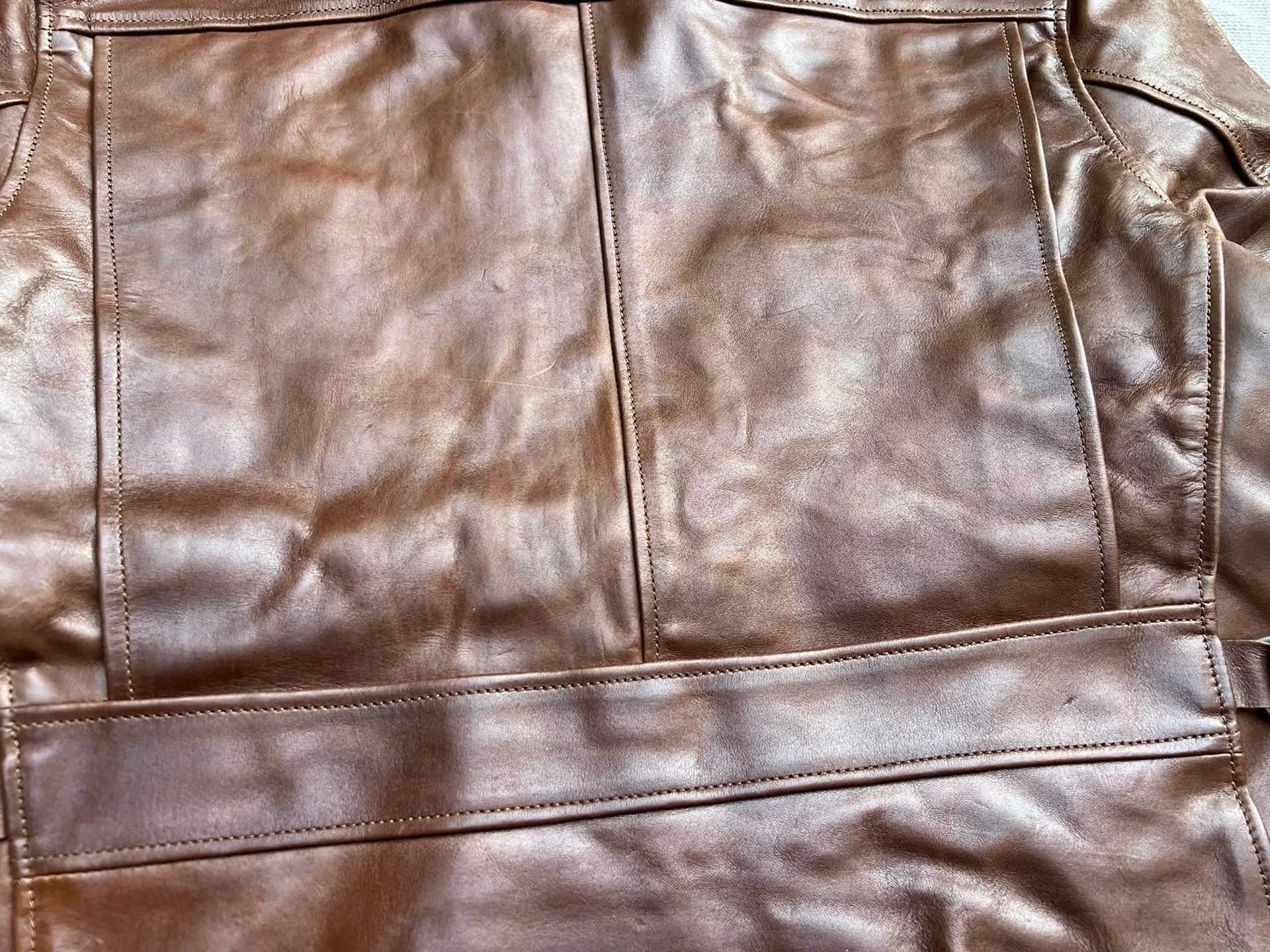Eastman Leather Clothing Eastman Leather Horsehide Brown Jacket Size US XXS / EU 40 - 8 Thumbnail