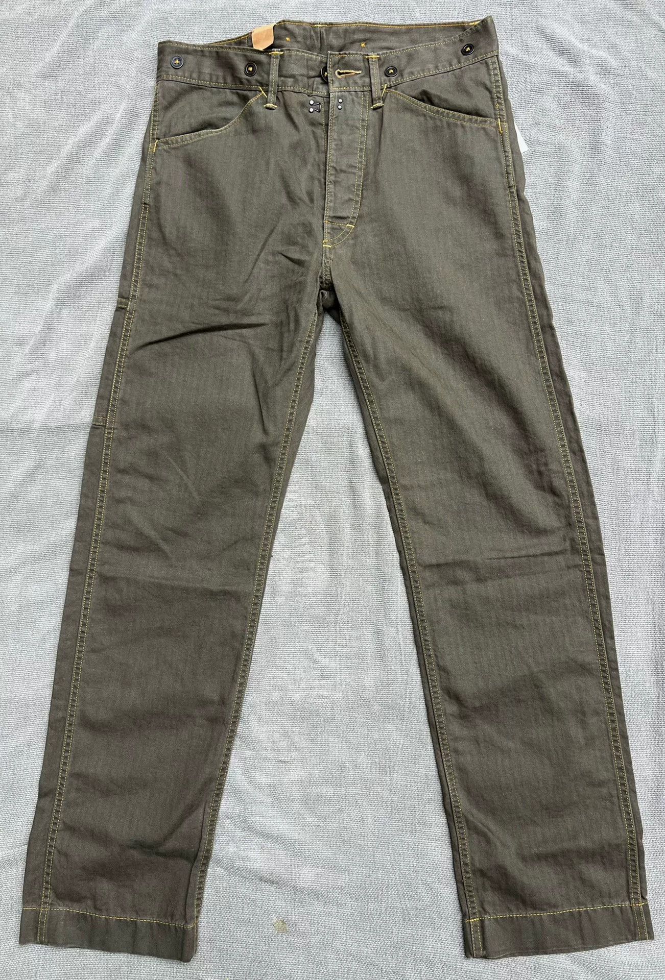 RRL Ralph Lauren Vintage DoubleRl Herringbone Work Pants Size US 30 / EU 46 - 5 Thumbnail