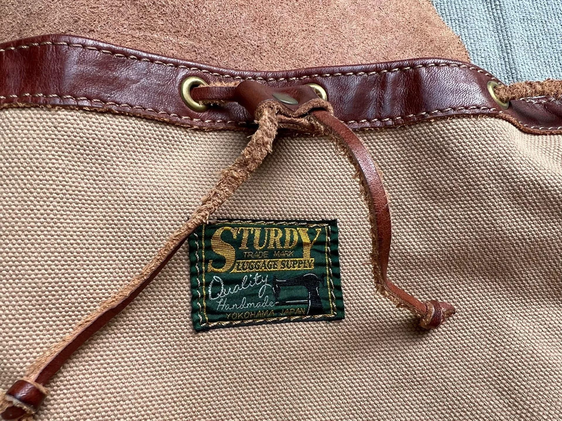 Pure Blue Japan Sturdy Yokohama Brand Canvas Bag Size ONE SIZE - 4 Thumbnail