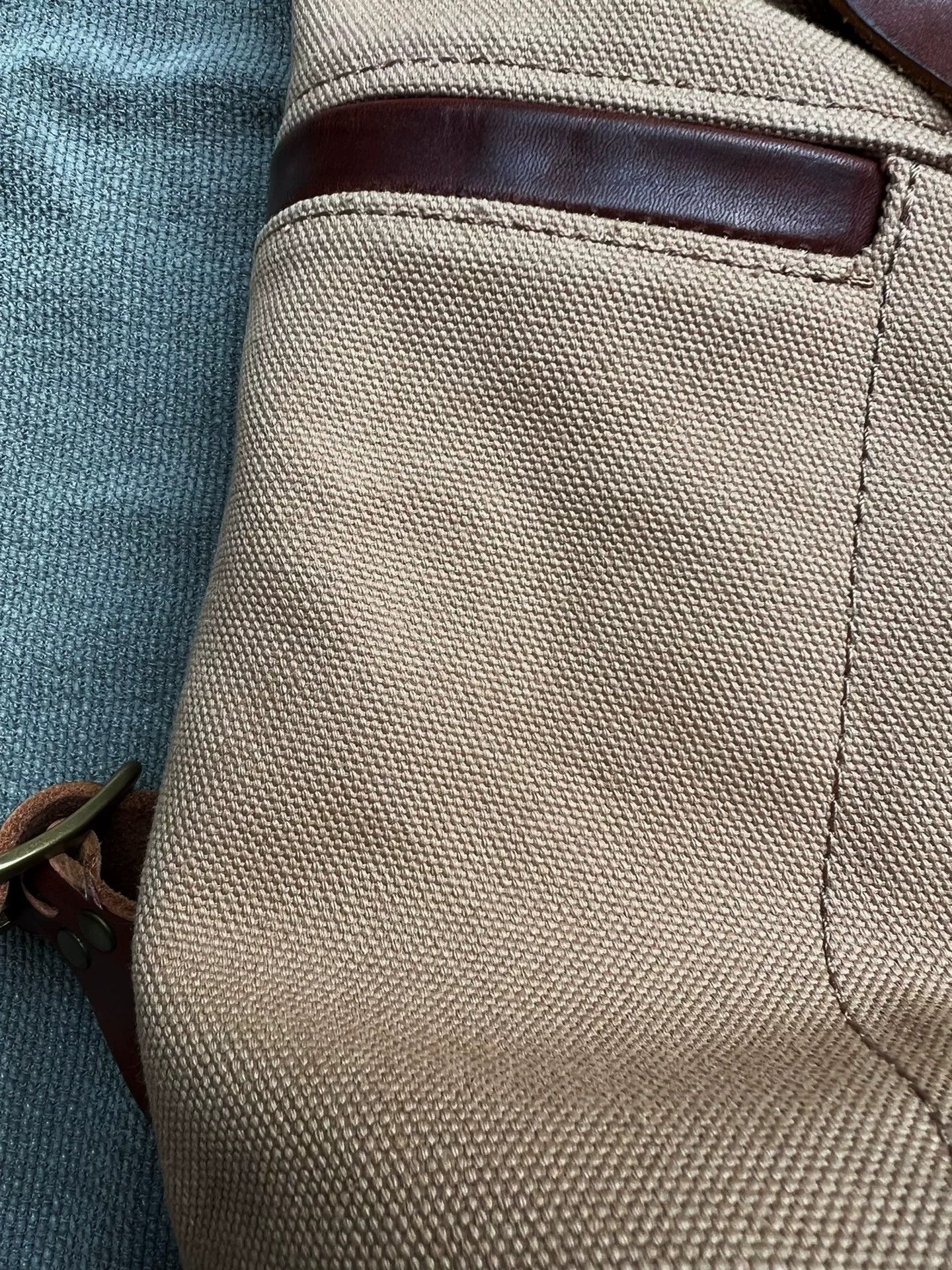 Pure Blue Japan Sturdy Yokohama Brand Canvas Bag Size ONE SIZE - 5 Thumbnail