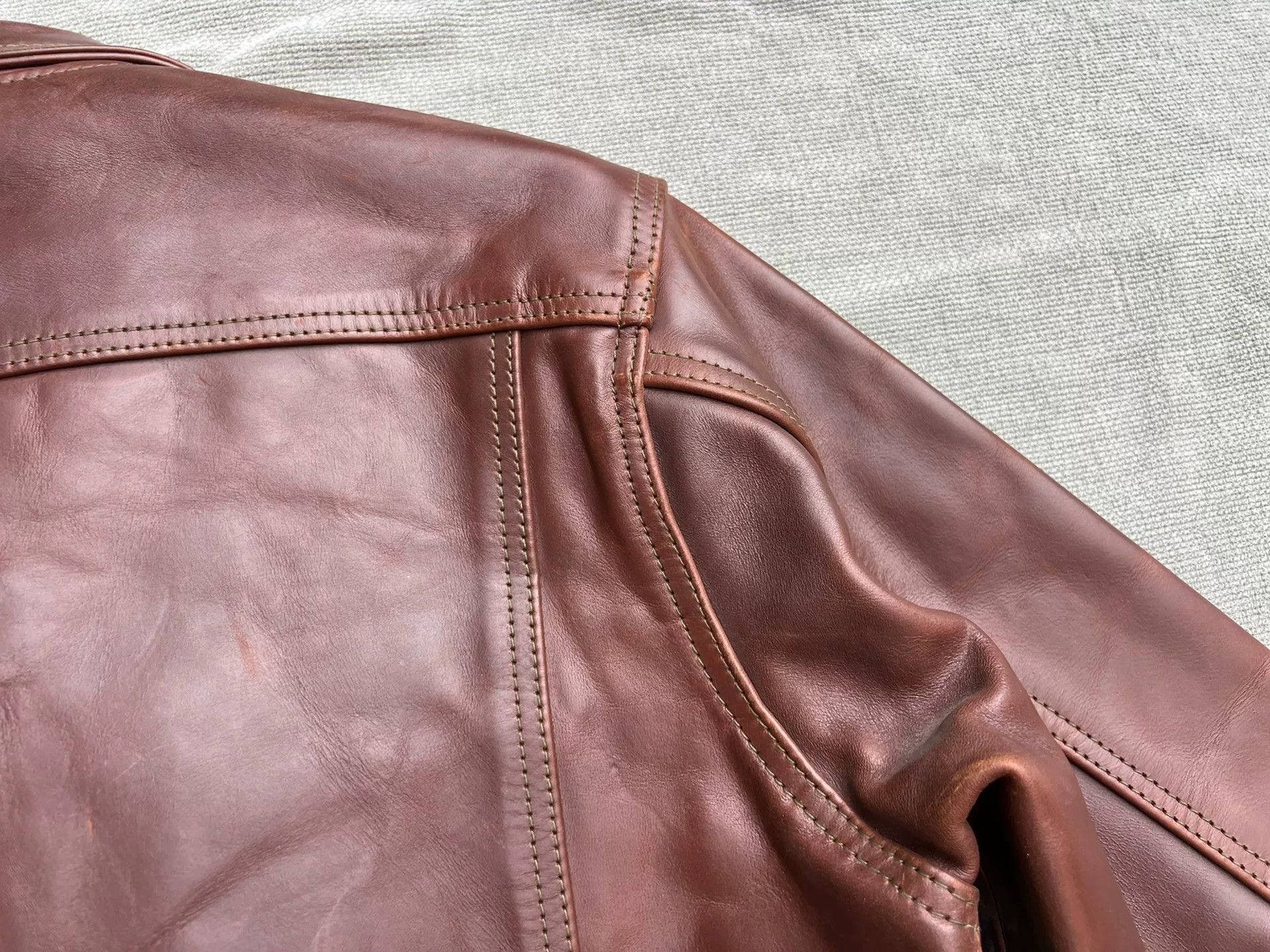 Aero Leathers Aero Leather Brown Custom Jacket Size US M / EU 48-50 / 2 - 7 Thumbnail