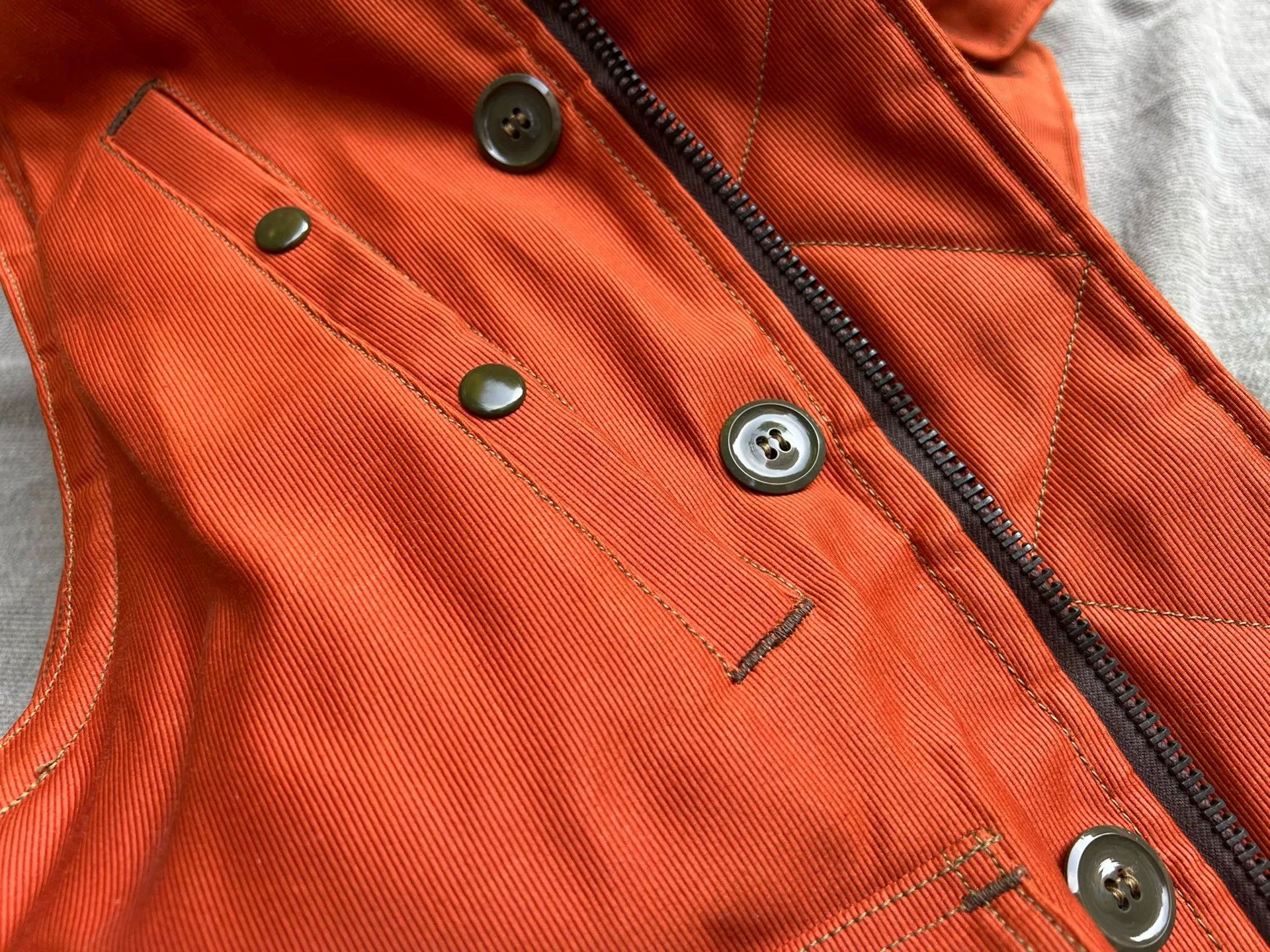 Freewheelers FREEWHEELERS Orange Hooded Vest Size US M / EU 48-50 / 2 - 7 Thumbnail