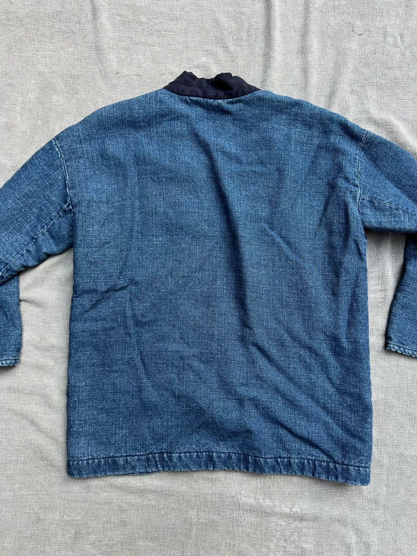 Soulive Japanese Blue Linen Kimono Style Garment Size US S / EU 44-46 / 1 - 9 Thumbnail