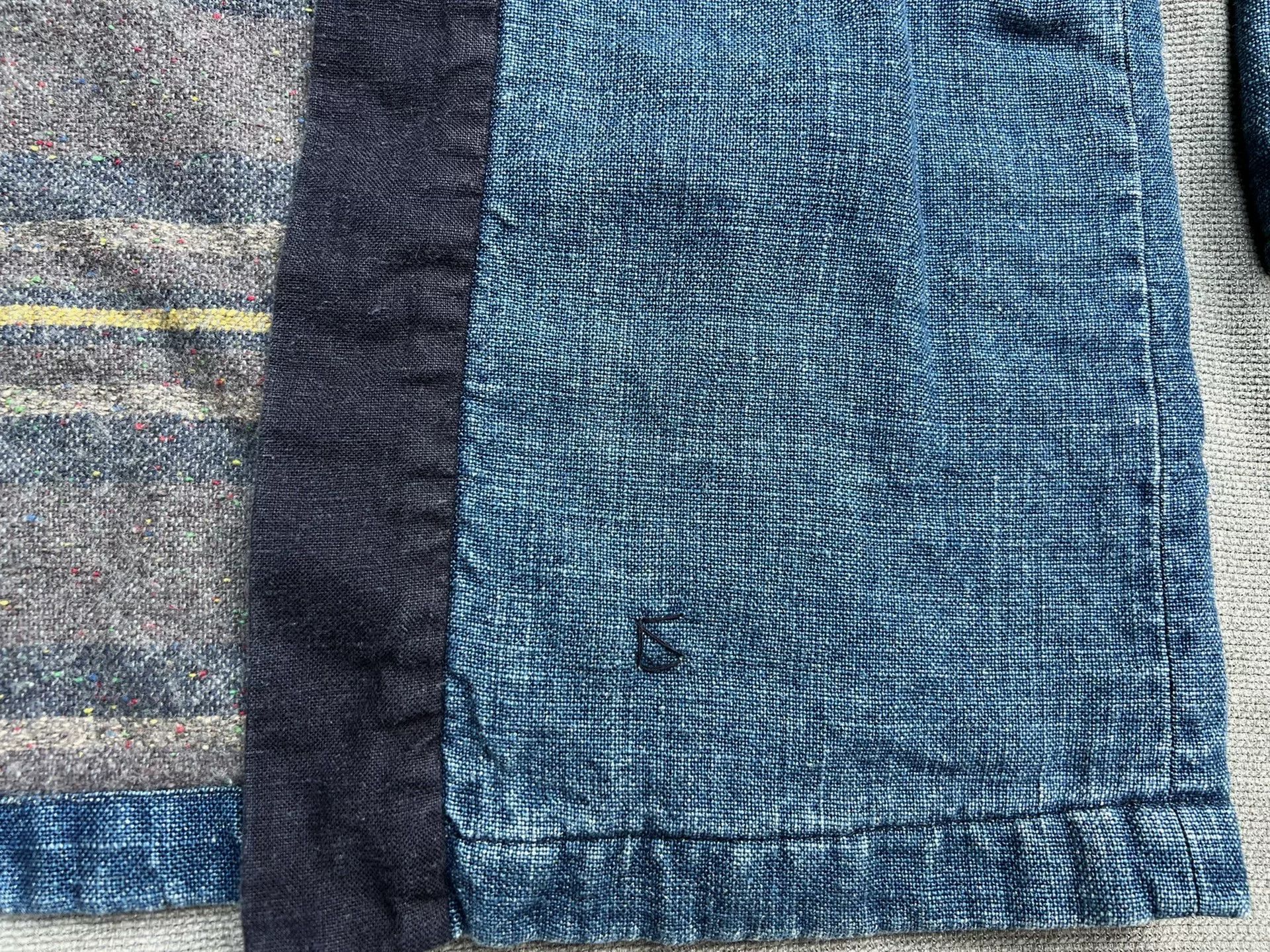 Soulive Japanese Blue Linen Kimono Style Garment Size US S / EU 44-46 / 1 - 4 Thumbnail