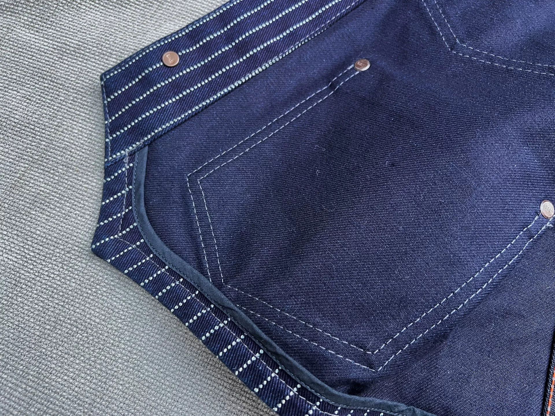 Iron Heart Iron Heart Blue Wabash Striped Vest Size US S / EU 44-46 / 1 - 5 Thumbnail