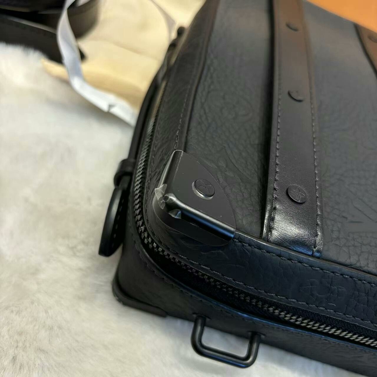 Louis Vuitton LV Black Soft Trunk Bag with Adjustable Strap Size ONE SIZE - 3 Thumbnail