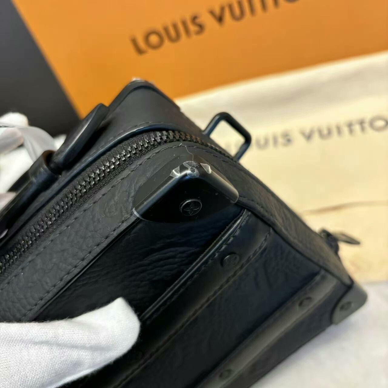 Louis Vuitton LV Black Soft Trunk Bag with Adjustable Strap Size ONE SIZE - 8 Thumbnail