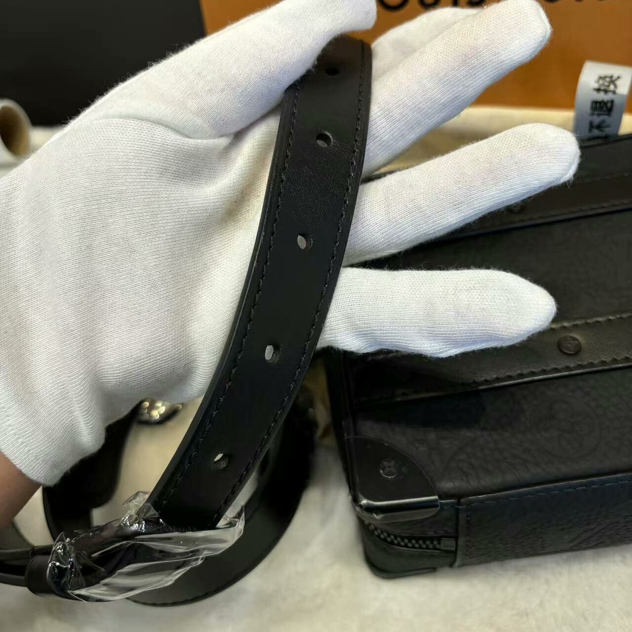 Louis Vuitton LV Black Soft Trunk Bag with Adjustable Strap Size ONE SIZE - 9 Thumbnail