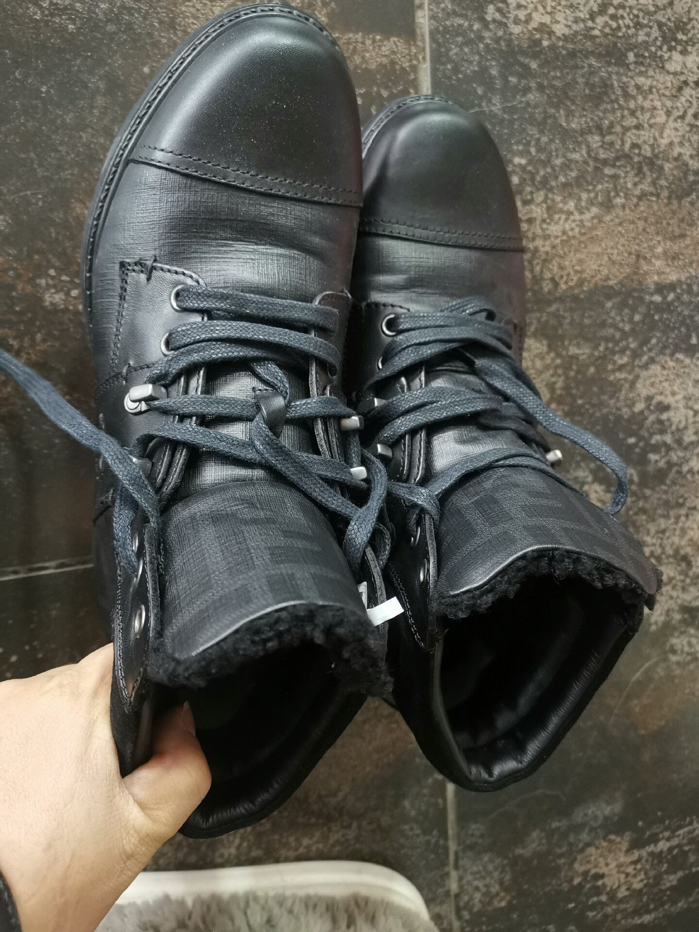 Fendi Fendi Black Shearling Mid-Calf Boots Size US 6 / EU 39 - 6 Thumbnail