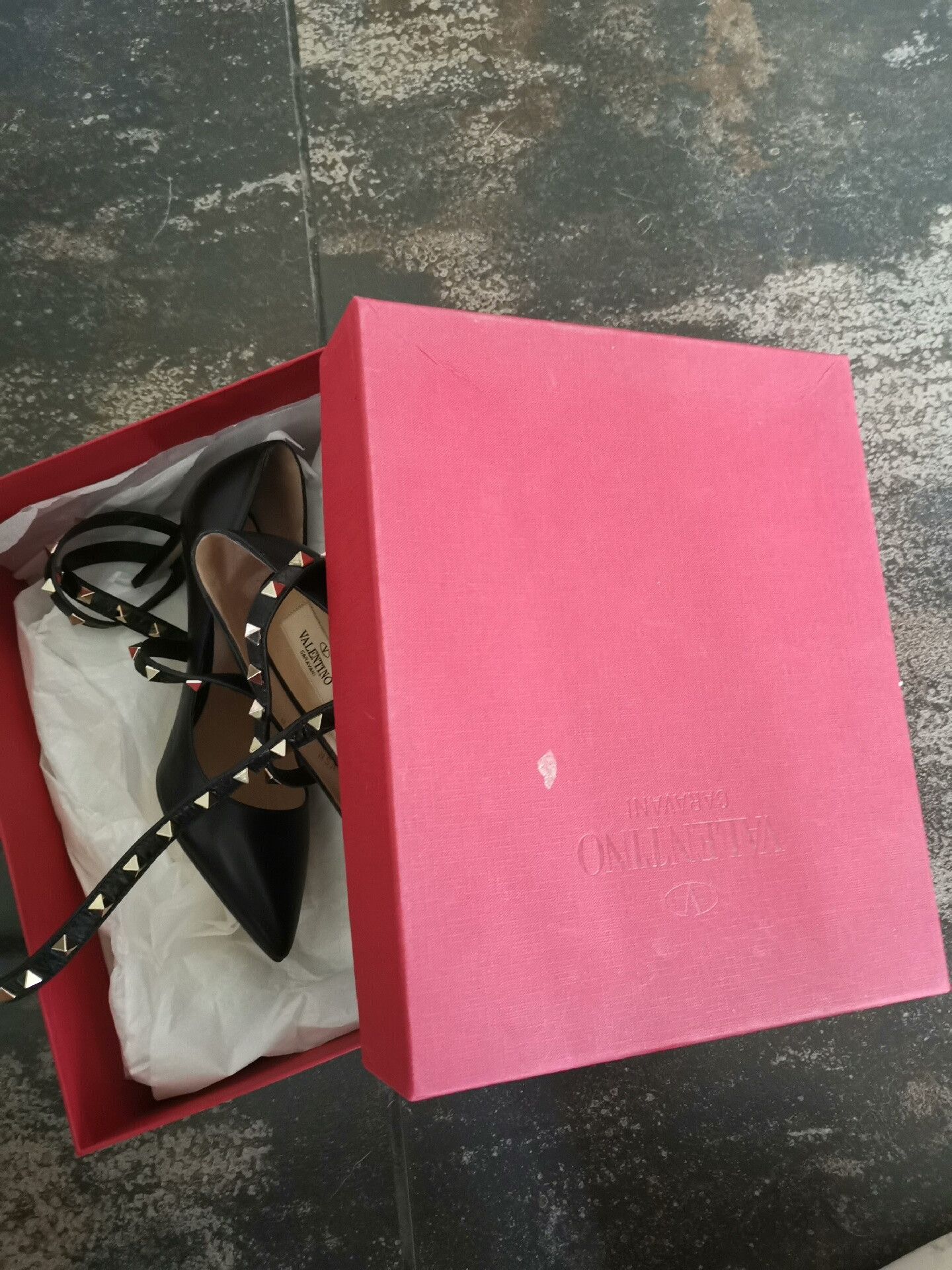 Valentino Valentino Black Stiletto Heels with Studs Size US 6 / IT 36 - 6 Thumbnail