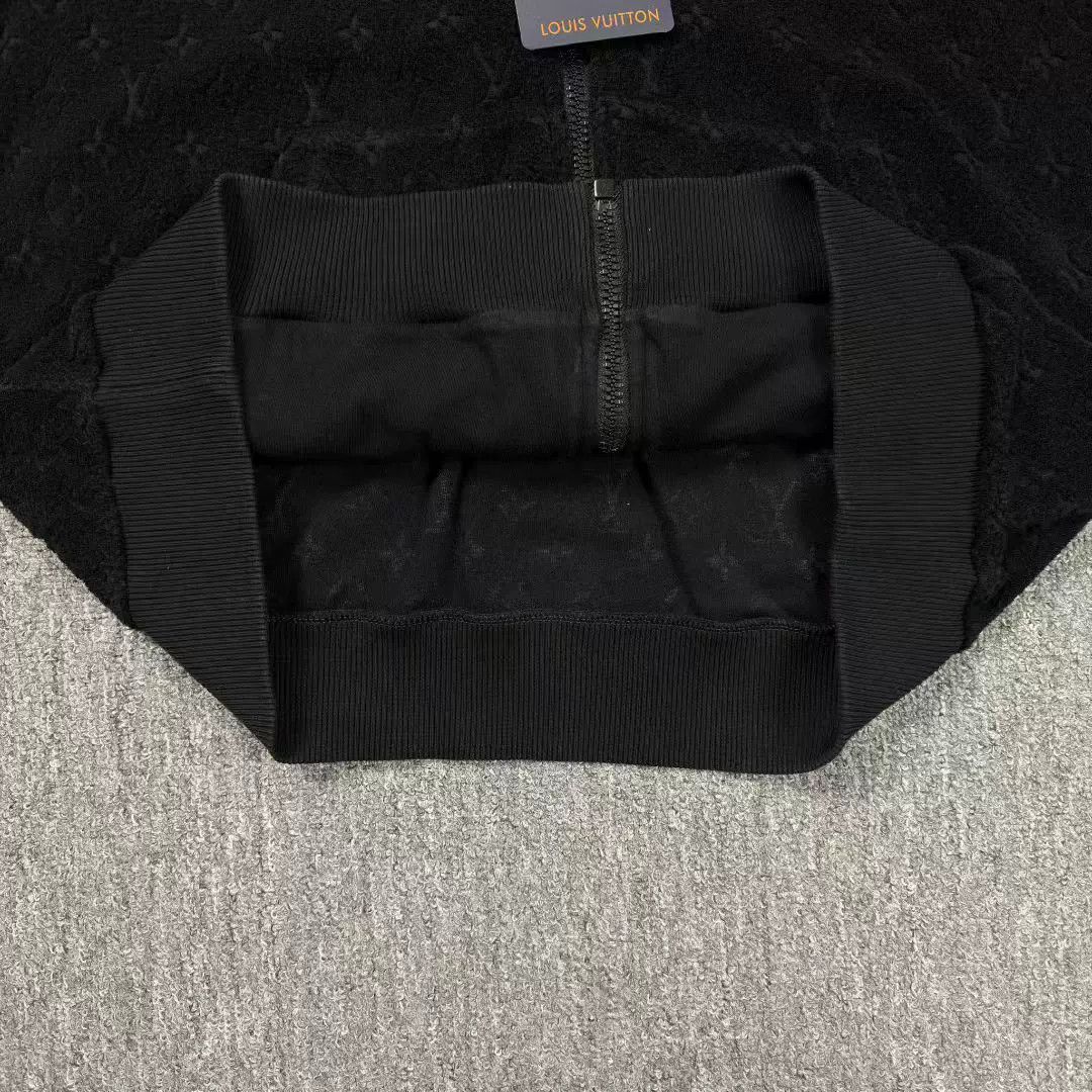 Louis Vuitton black hooded jacket with LV pattern Size US S / EU 44-46 / 1 - 6 Thumbnail