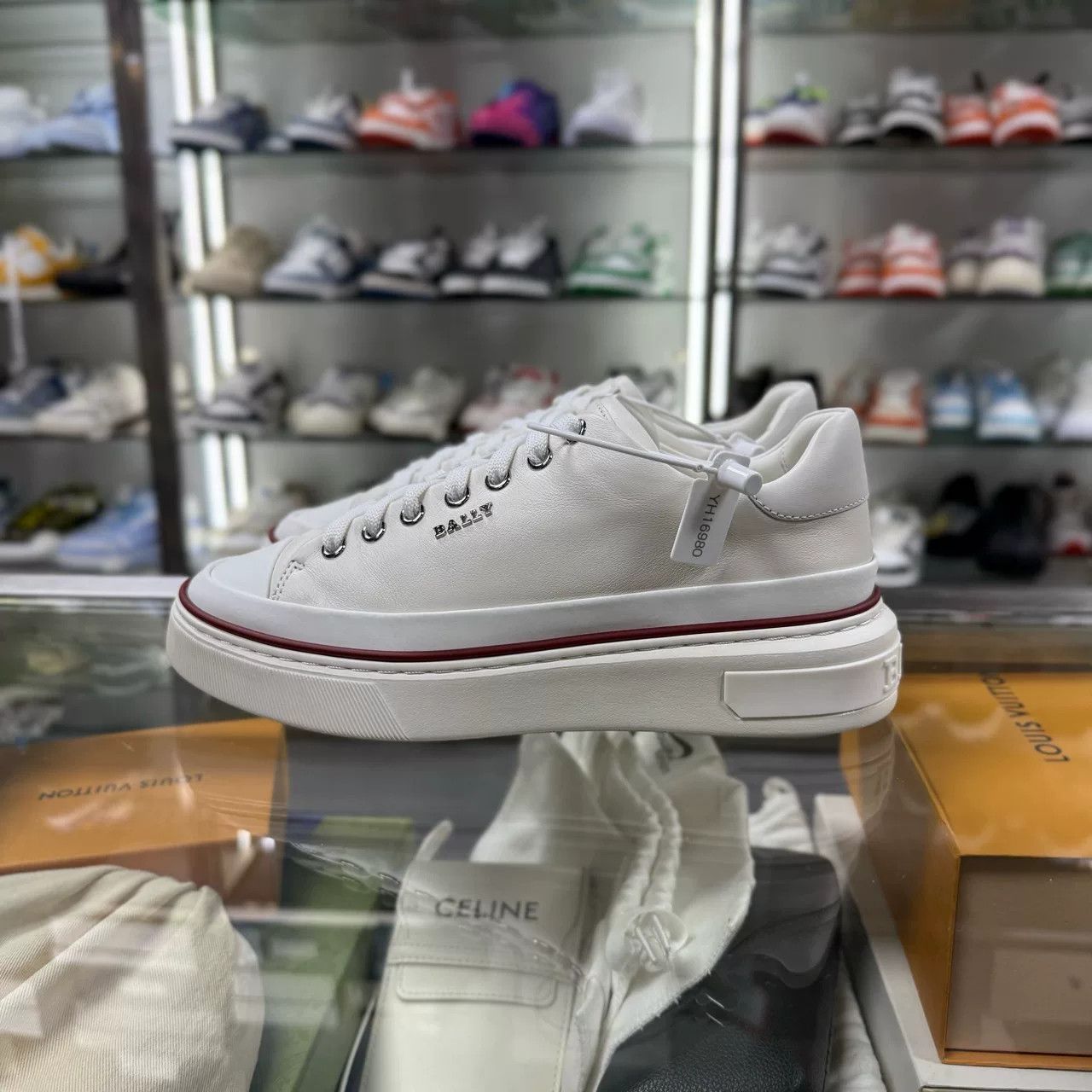 Bally white canvas shoes by bally us size 6 Size US 6 / IT 36 - 2 Thumbnail