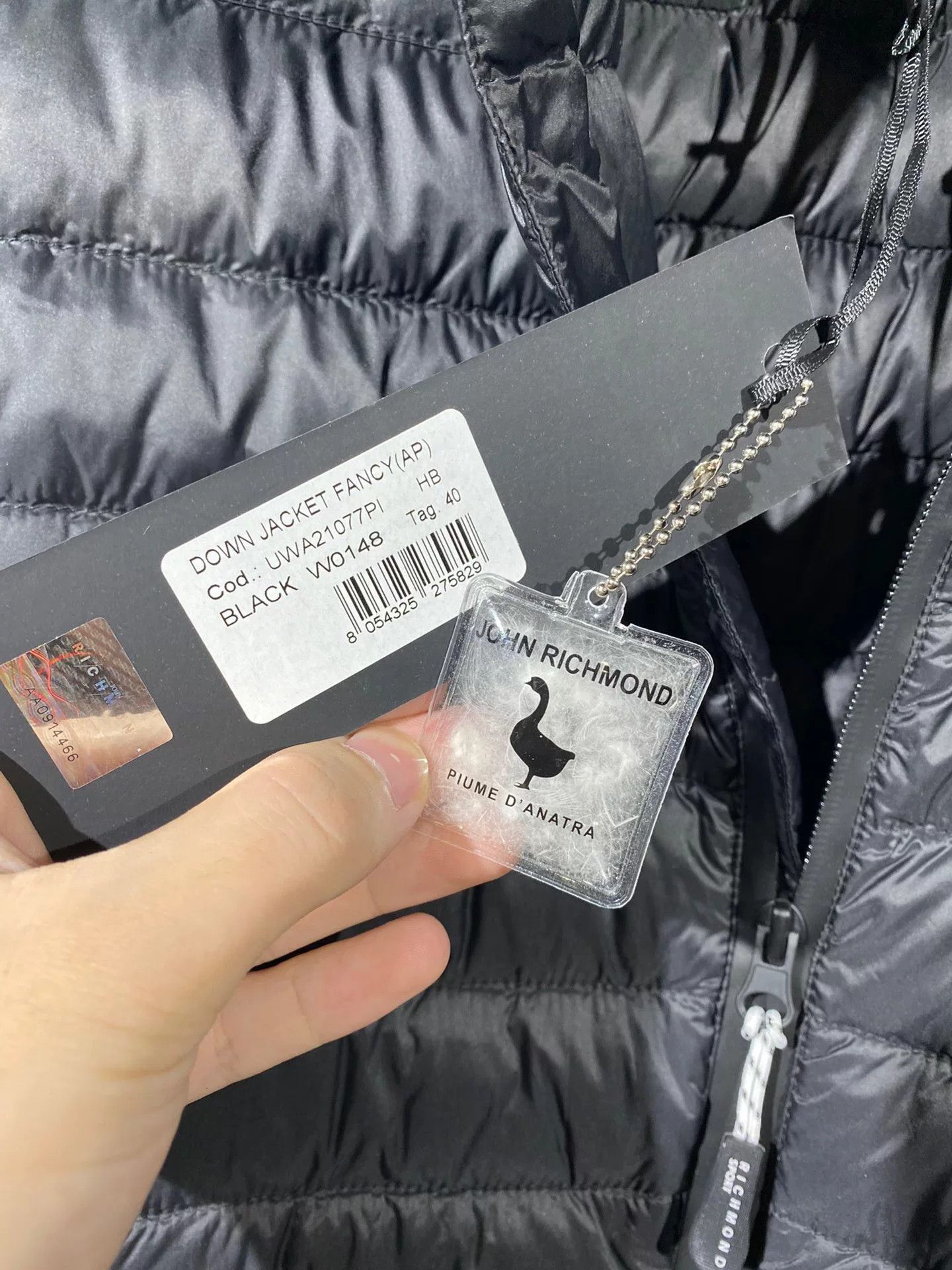 John Richmond richmond gray down jacket for men Size US M / EU 48-50 / 2 - 7 Thumbnail