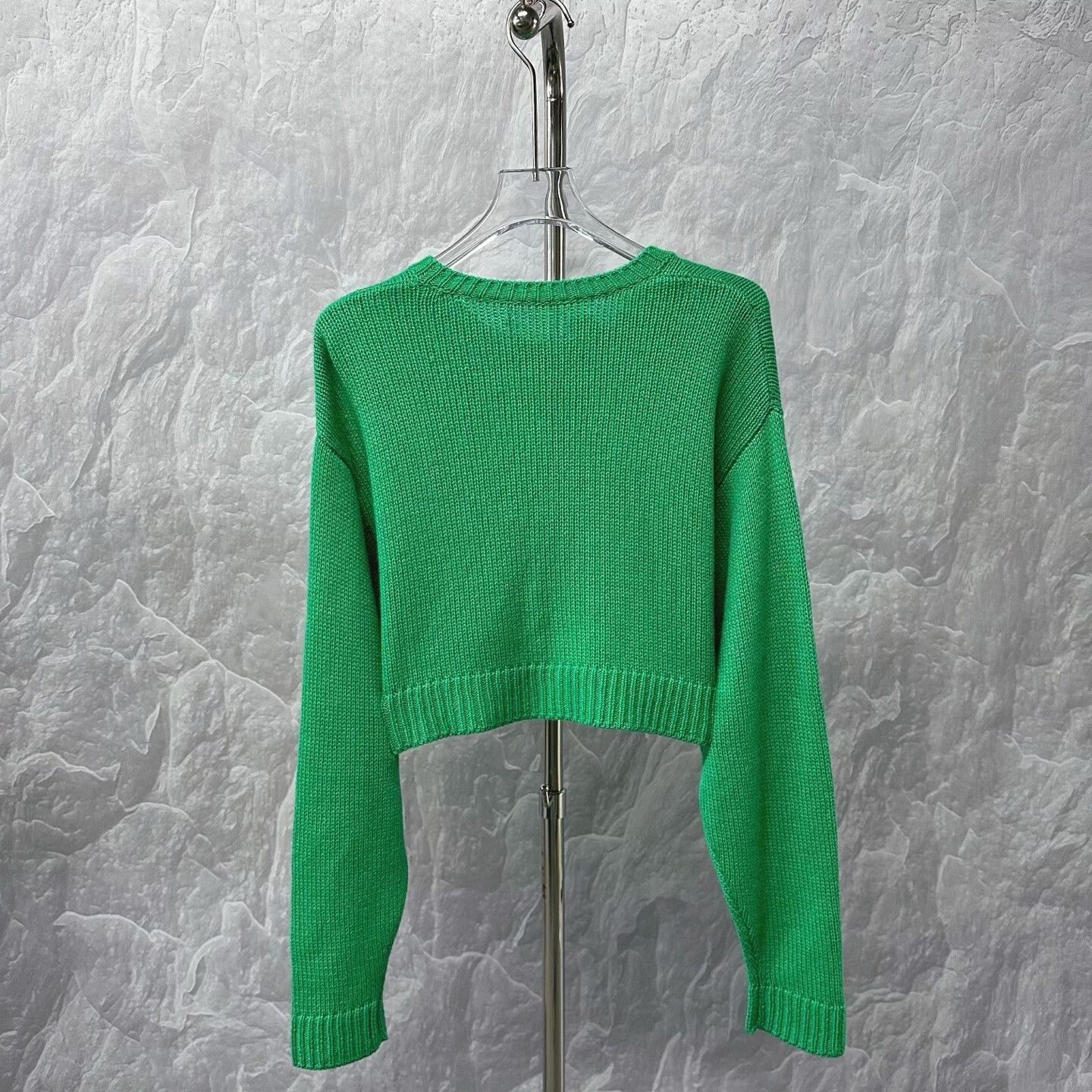 Miu Miu miumiu green wool knit cardigan Size S / US 4 / IT 40 - 4 Thumbnail