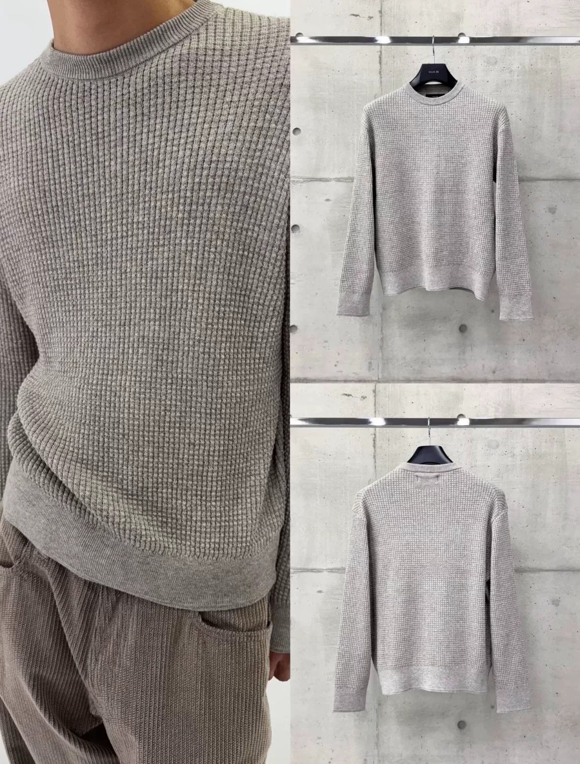 Vuja De gray textured long sleeve sweater Size US XS / EU 42 / 0 - 3 Thumbnail