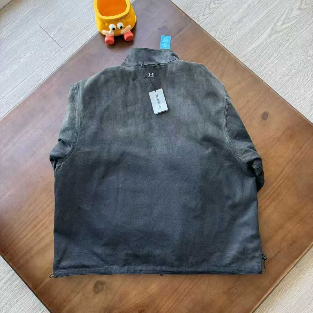 Balenciaga reversible denim jacket by balenciaga and underarmour Size US M / EU 48-50 / 2 - 2 Thumbnail