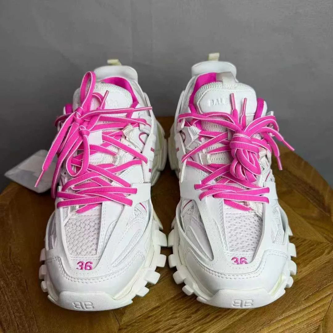 Balenciaga balenciaga track sneakers in pink and white Size US 6 / IT 36 - 2 Thumbnail