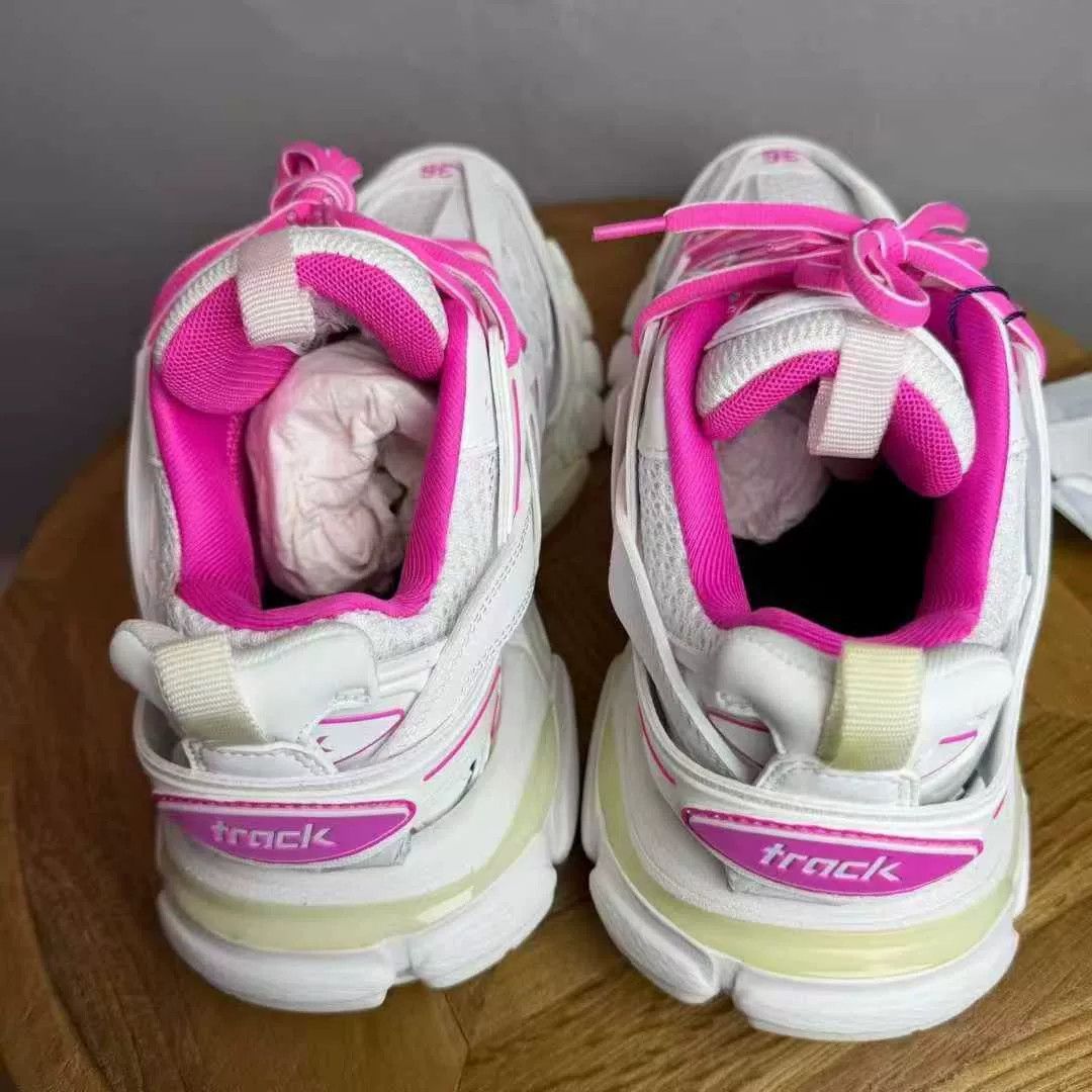 Balenciaga balenciaga track sneakers in pink and white Size US 6 / IT 36 - 7 Thumbnail