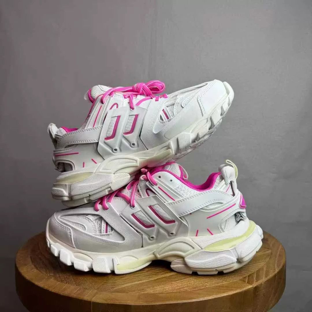 Balenciaga balenciaga track sneakers in pink and white Size US 6 / IT 36 - 3 Thumbnail