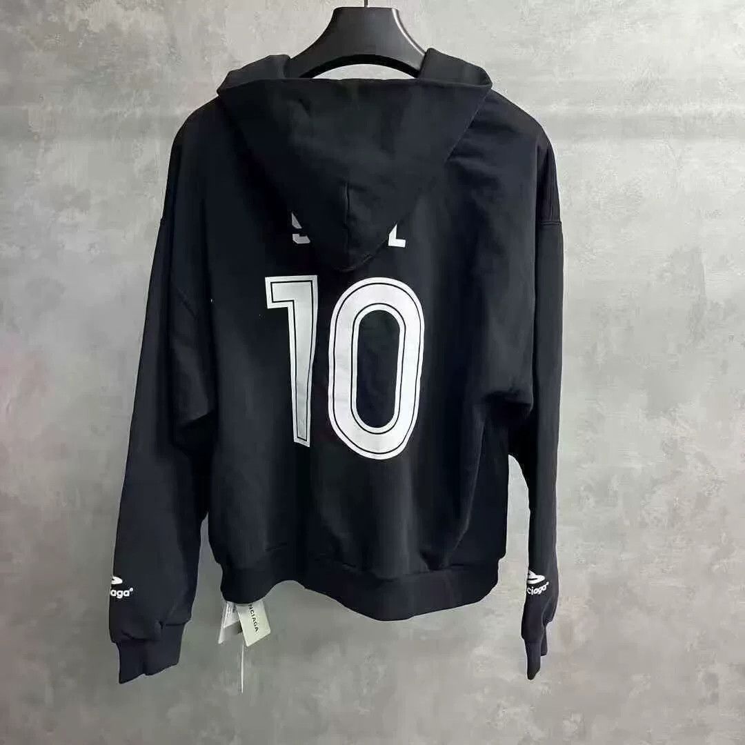 Balenciaga balenciaga hooded sweatshirt with logo print Size US XS / EU 42 / 0 - 5 Thumbnail