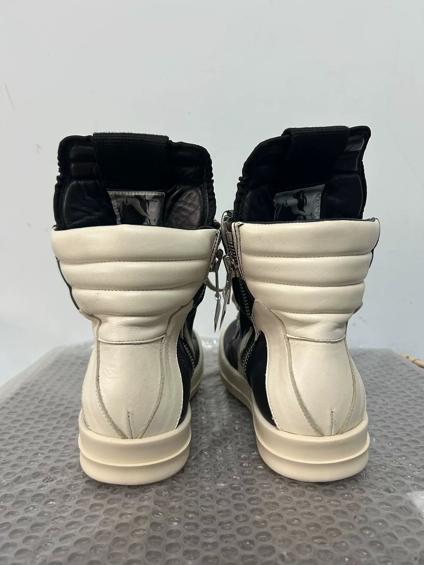 Rick Owens Rick Owens Leather High Top Sneakers Size US 6.5 / EU 39-40 - 4 Thumbnail