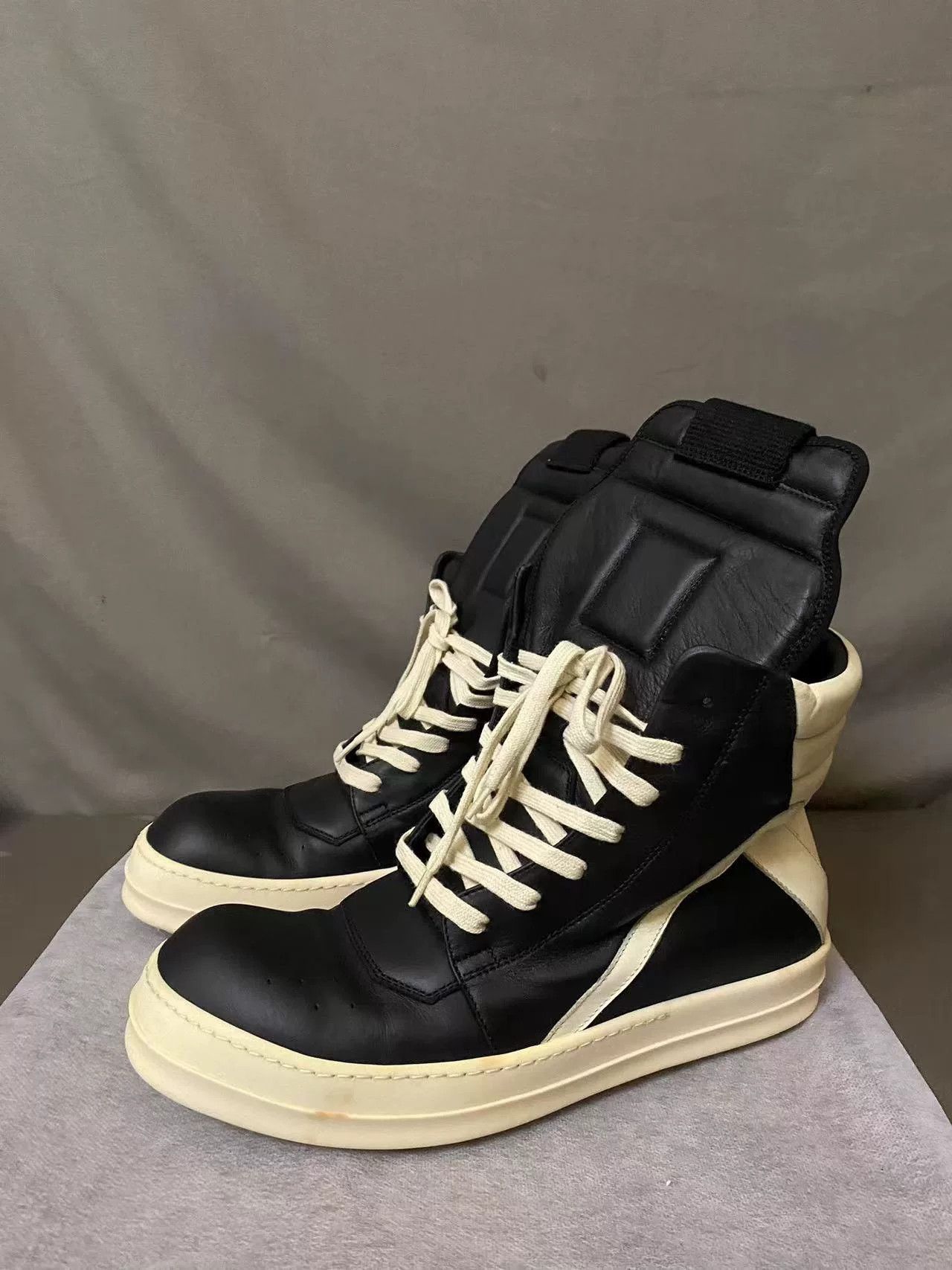 Rick Owens Rick Owens Black Leather Sneakers Size 41.5 Size US 8.5 / EU 41-42 - 3 Thumbnail