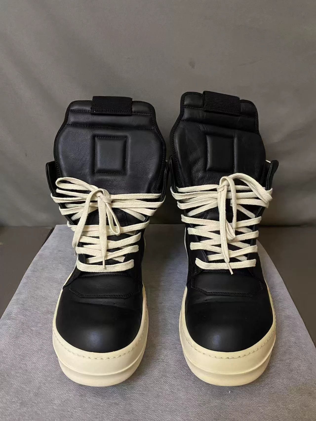 Rick Owens Rick Owens Black Leather Sneakers Size 41.5 Size US 8.5 / EU 41-42 - 2 Thumbnail