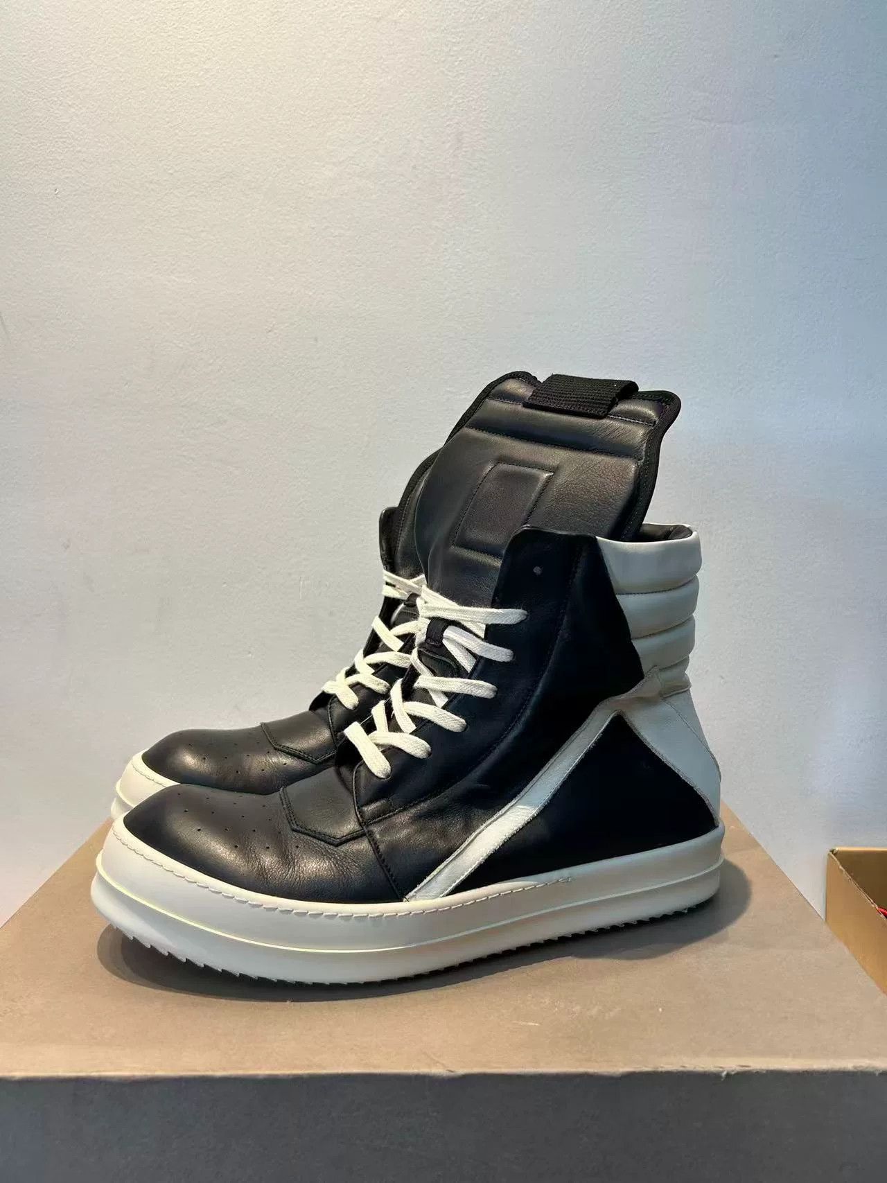 Rick Owens Rick Owens Mainline Stylish Leather Sneakers Size US 10 / EU 43 - 3 Thumbnail