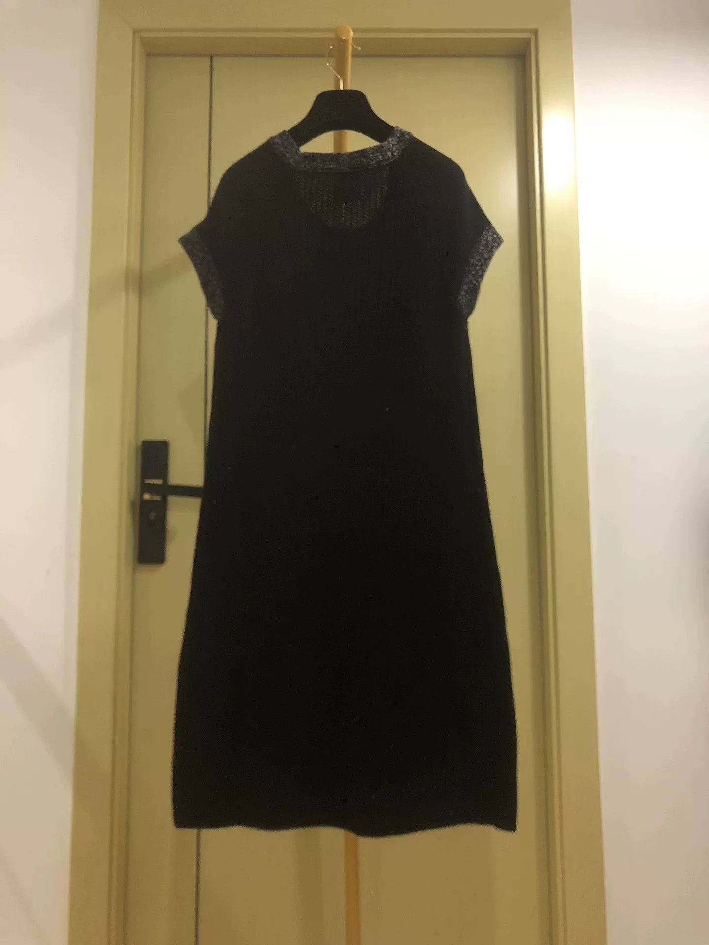 Chanel Chanel Black Dress with Lace Trim Size S / US 4 / IT 40 - 2 Thumbnail
