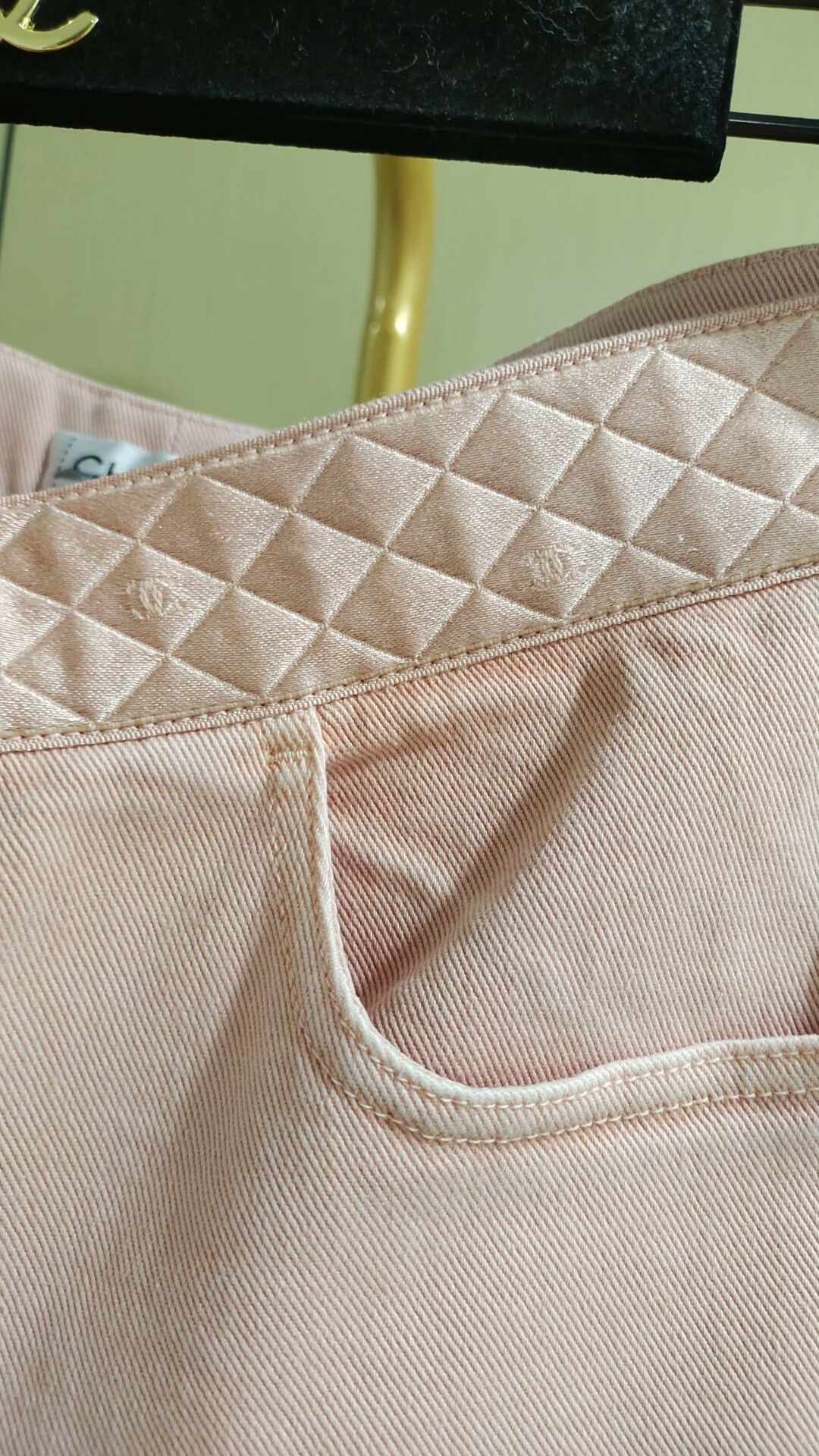 Chanel Chanel Pink Denim Pants with Tags Size 27" / US 4 / IT 40 - 5 Thumbnail
