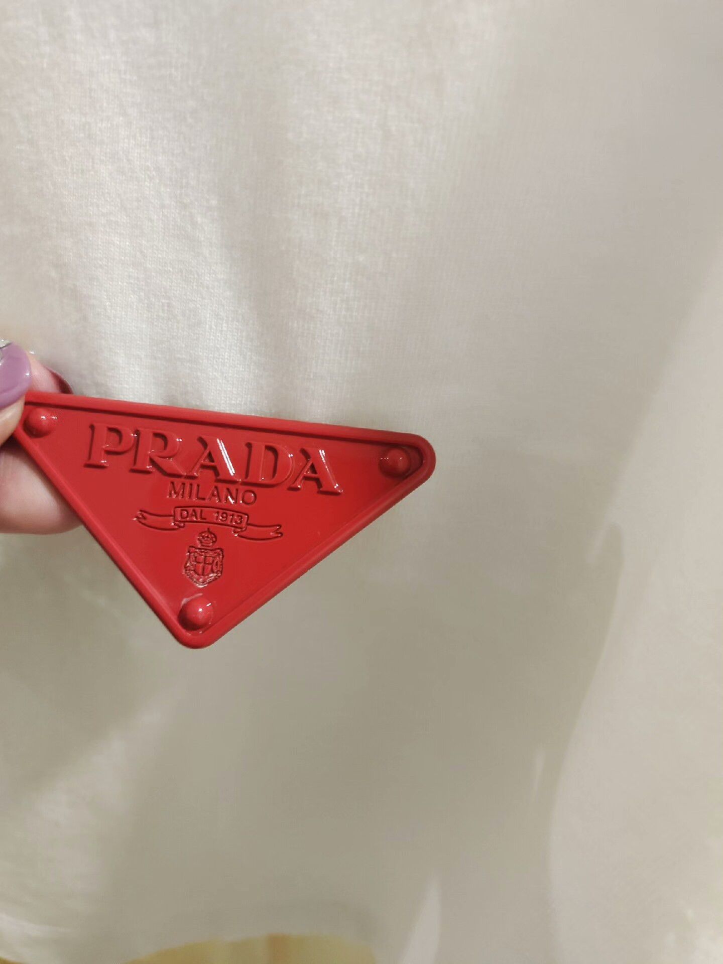 Prada Prada Red Brooch Top with Detachable Pin Size XS / US 0-2 / IT 36-38 - 4 Thumbnail