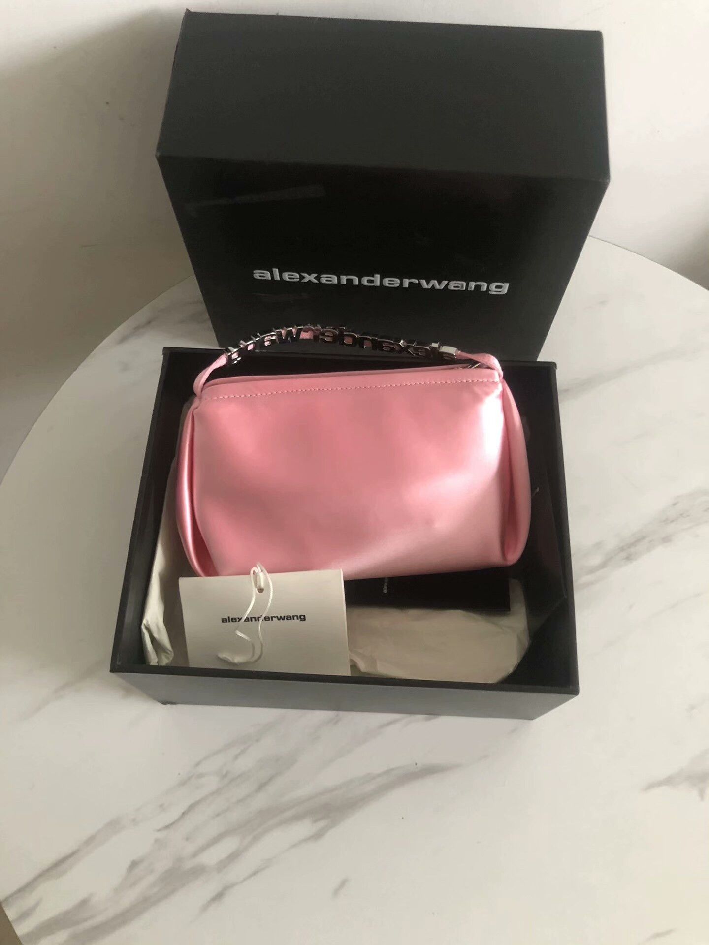 Alexander Wang Alexander Wang Pink Satin Rhinestone Bag Size ONE SIZE - 3 Thumbnail