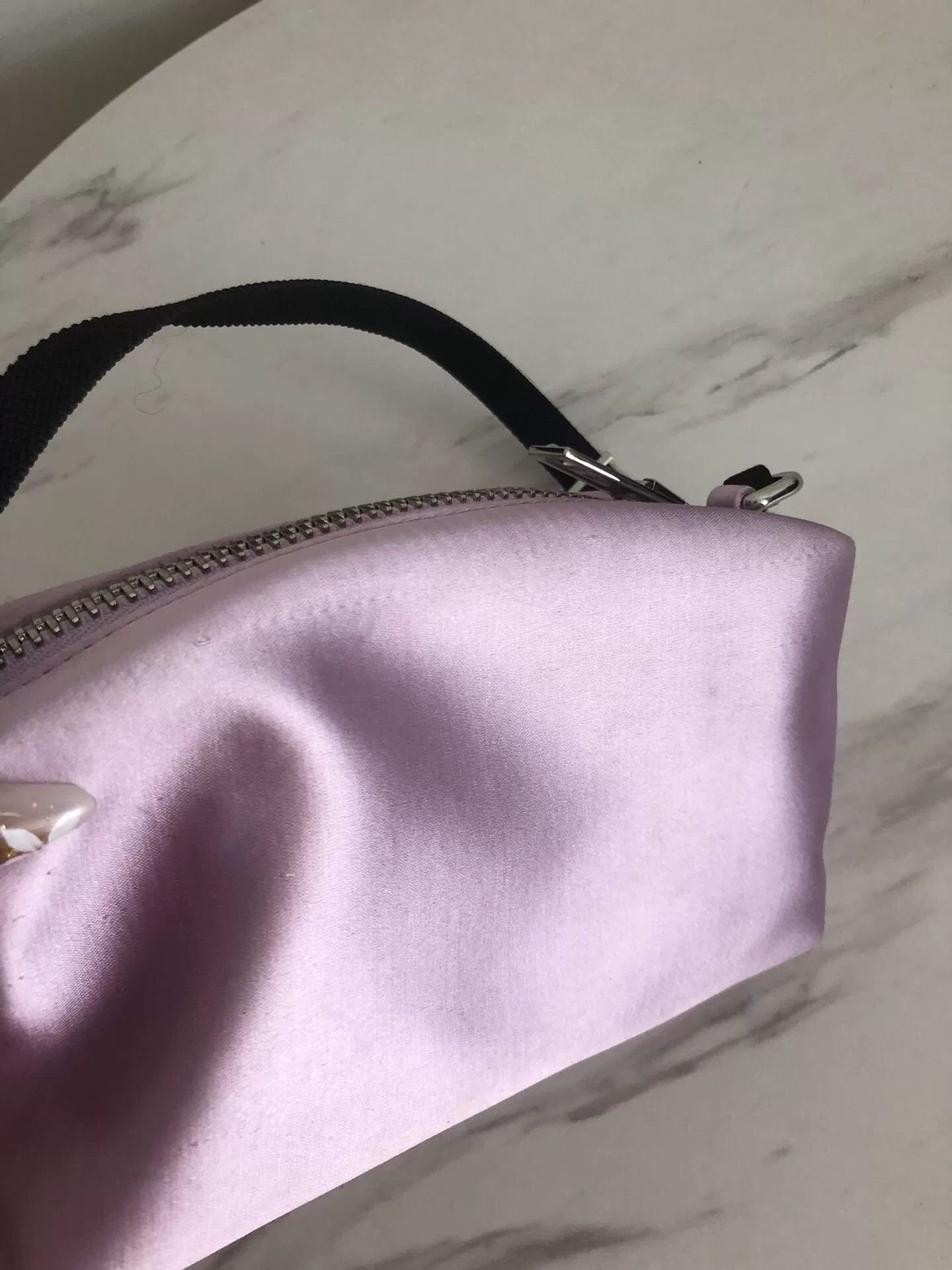 Alexander Wang Alexander Wang Pink Satin Handbag with Crystals Size ONE SIZE - 4 Thumbnail