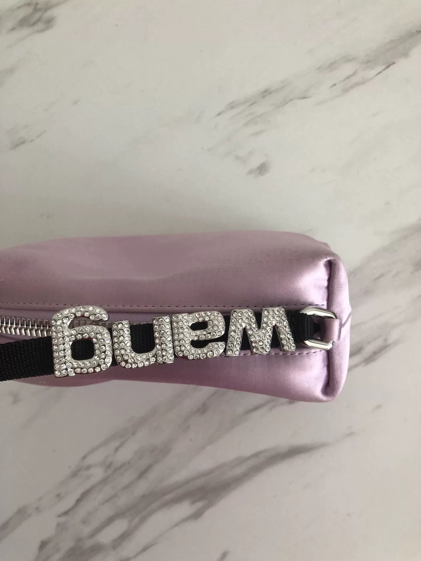 Alexander Wang Alexander Wang Pink Satin Handbag with Crystals Size ONE SIZE - 2 Thumbnail