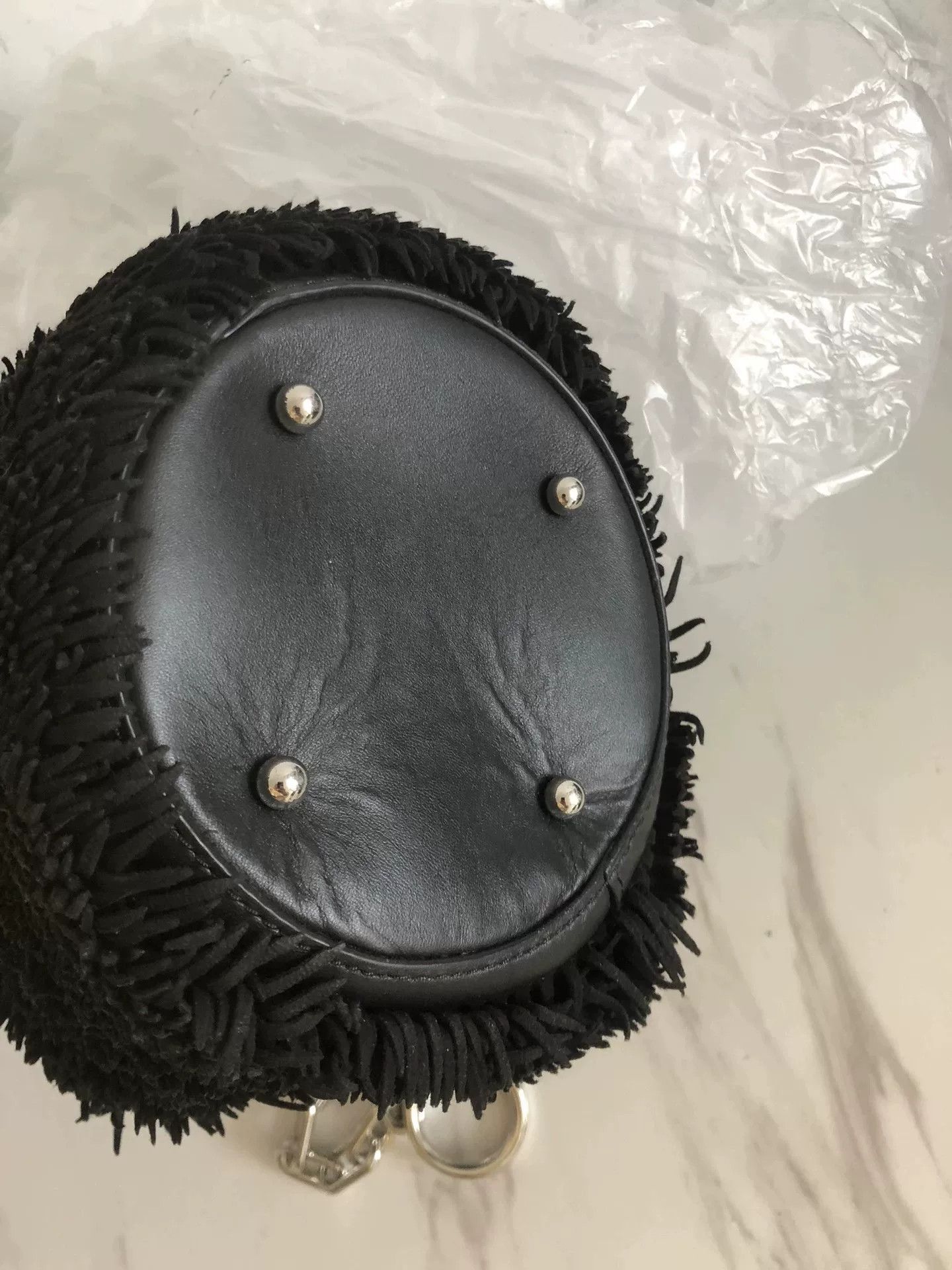 Alexander Wang Alexander Wang Black Fringe Bucket Bag Size ONE SIZE - 2 Thumbnail