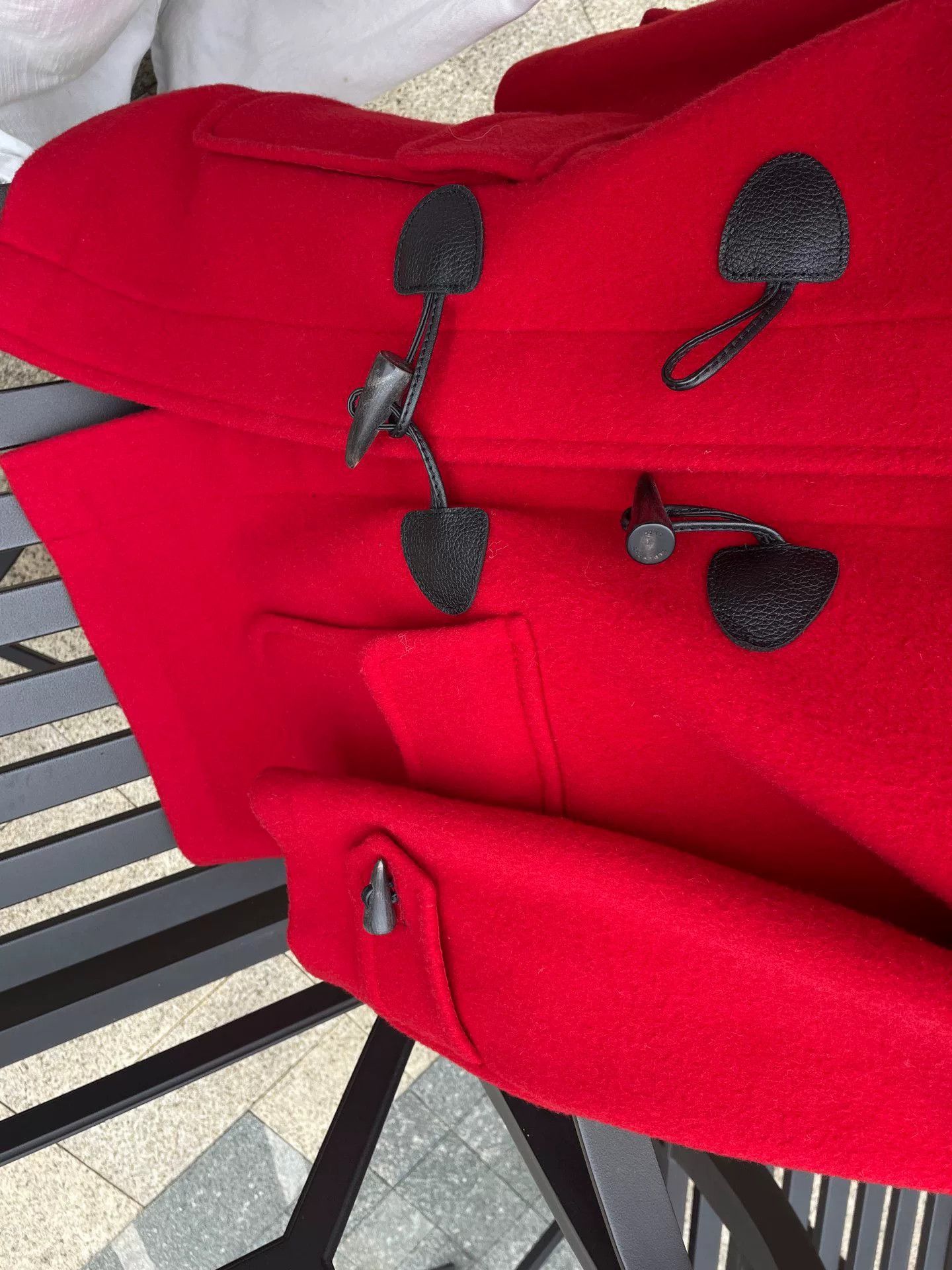 Burberry Burberry Red Toggle Coat for Sale Size XL / US 12-14 / IT 48-50 - 7 Thumbnail