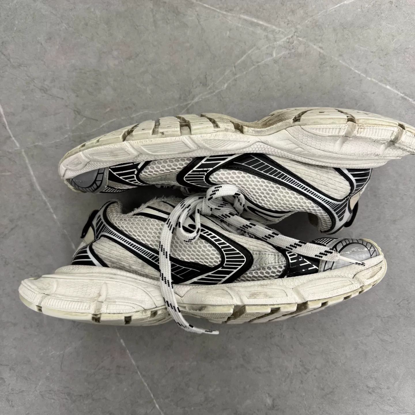 Balenciaga Balenciaga Black and White Panda Dad Shoes Size US 10 / EU 43 - 3 Thumbnail