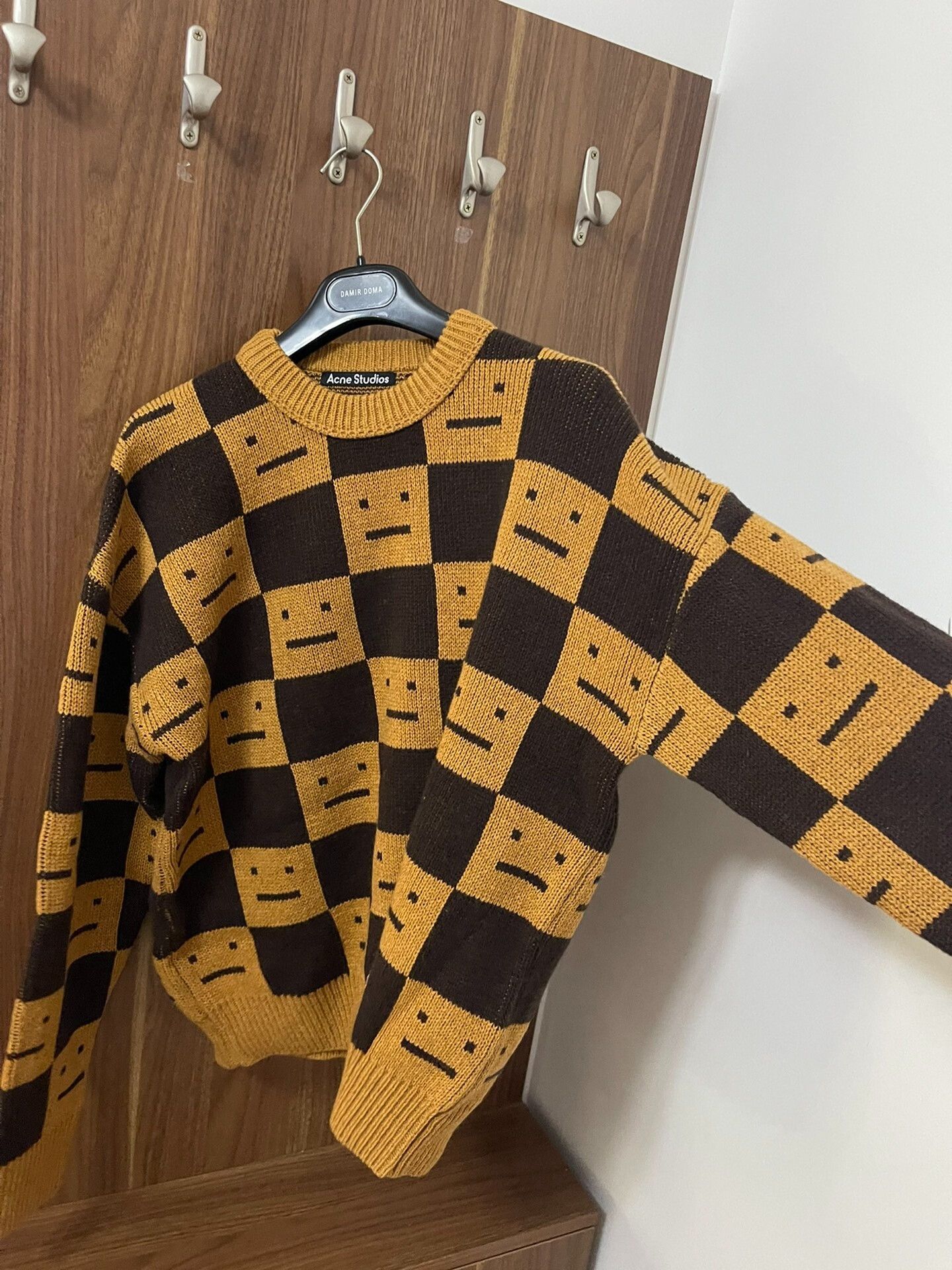 Acne Studios Acne Studios Checkered Knit Sweater Size XS / US 0-2 / IT 36-38 - 7 Thumbnail