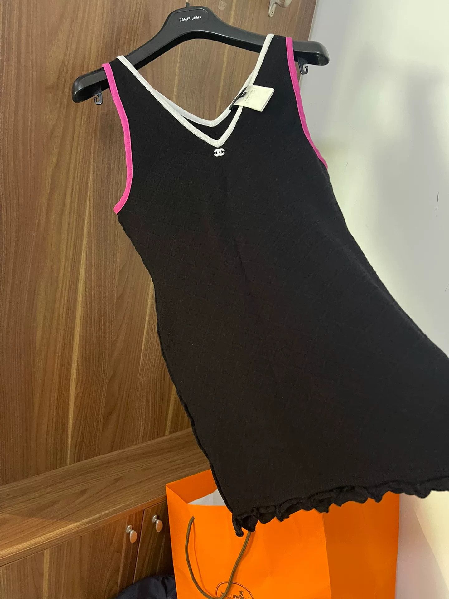Chanel Chanel Black Top with Pink Trim Size XS / US 0-2 / IT 36-38 - 6 Thumbnail