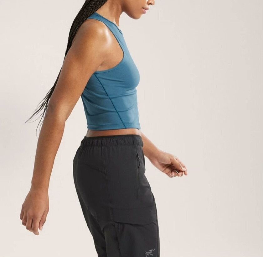 m_moriabc Women's Serene Blue Soria Tank Top Size L / US 10 / IT 46 - 4 Thumbnail