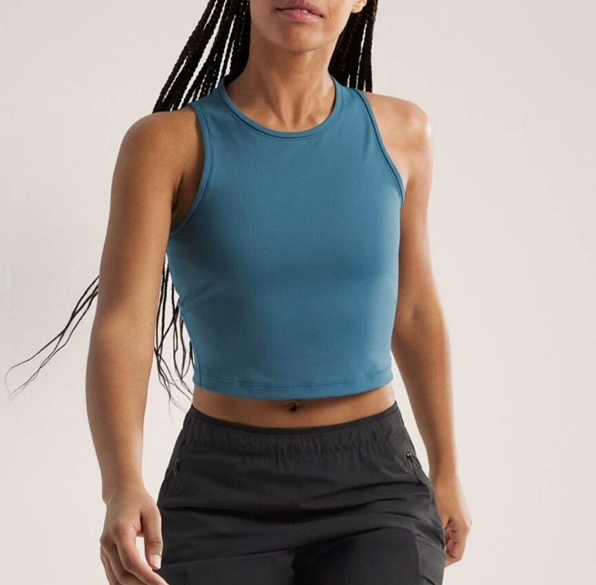 m_moriabc Women's Serene Blue Soria Tank Top Size L / US 10 / IT 46 - 2 Thumbnail
