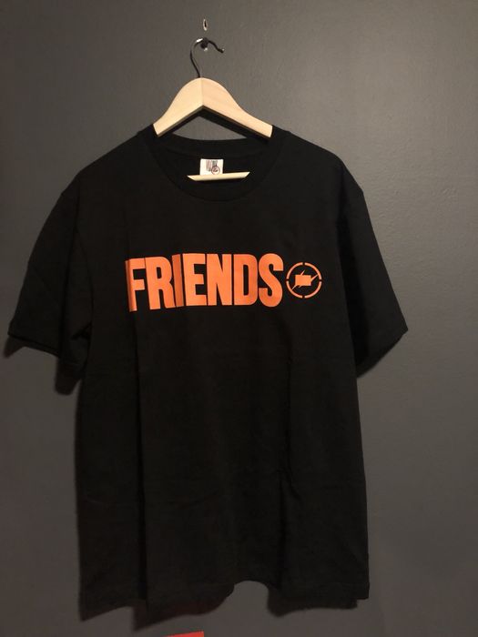 Vlone Vlone x Fragment Friends Black/Orange Tee | Grailed