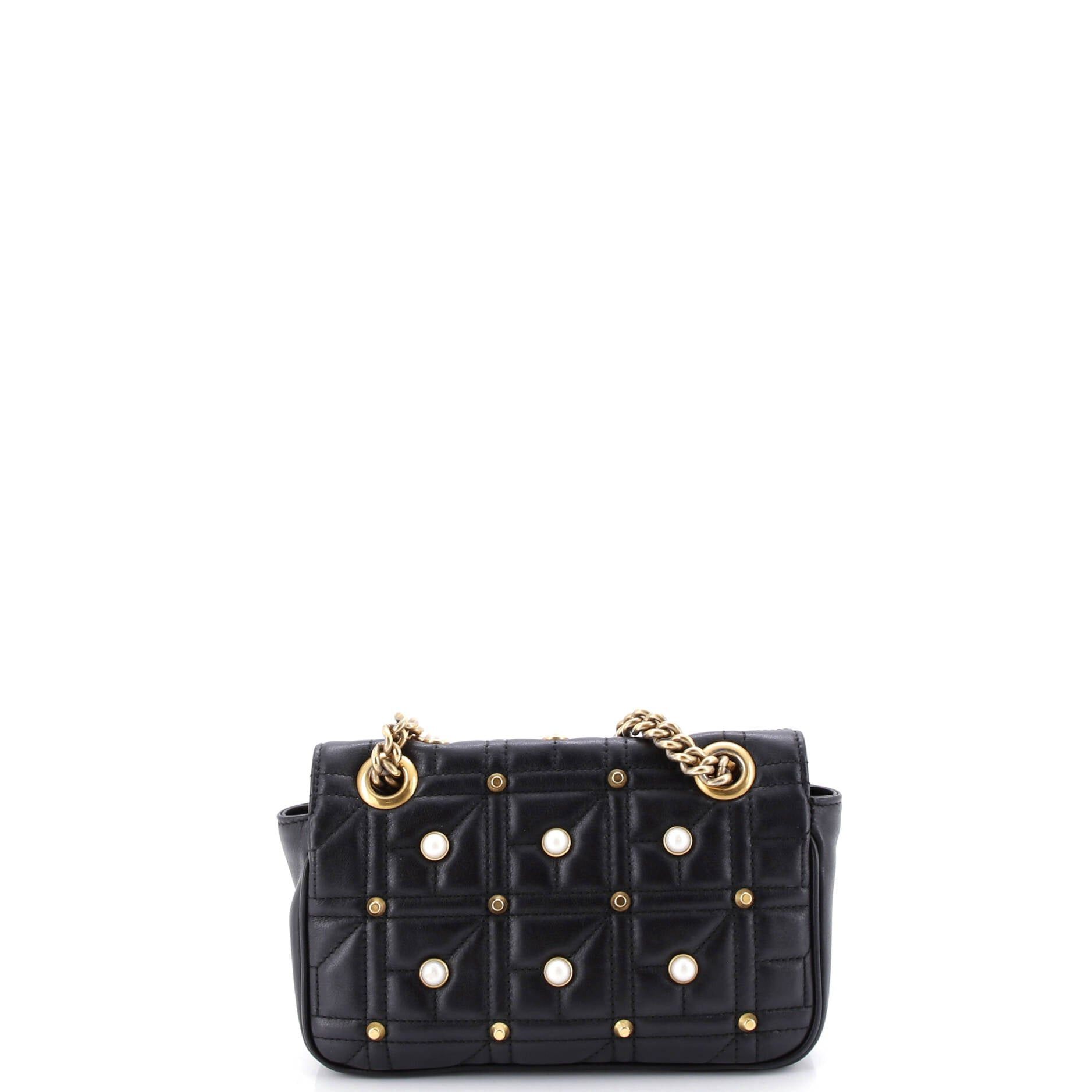 Gucci Pearly GG Marmont Flap Bag Size ONE SIZE - 3 Thumbnail