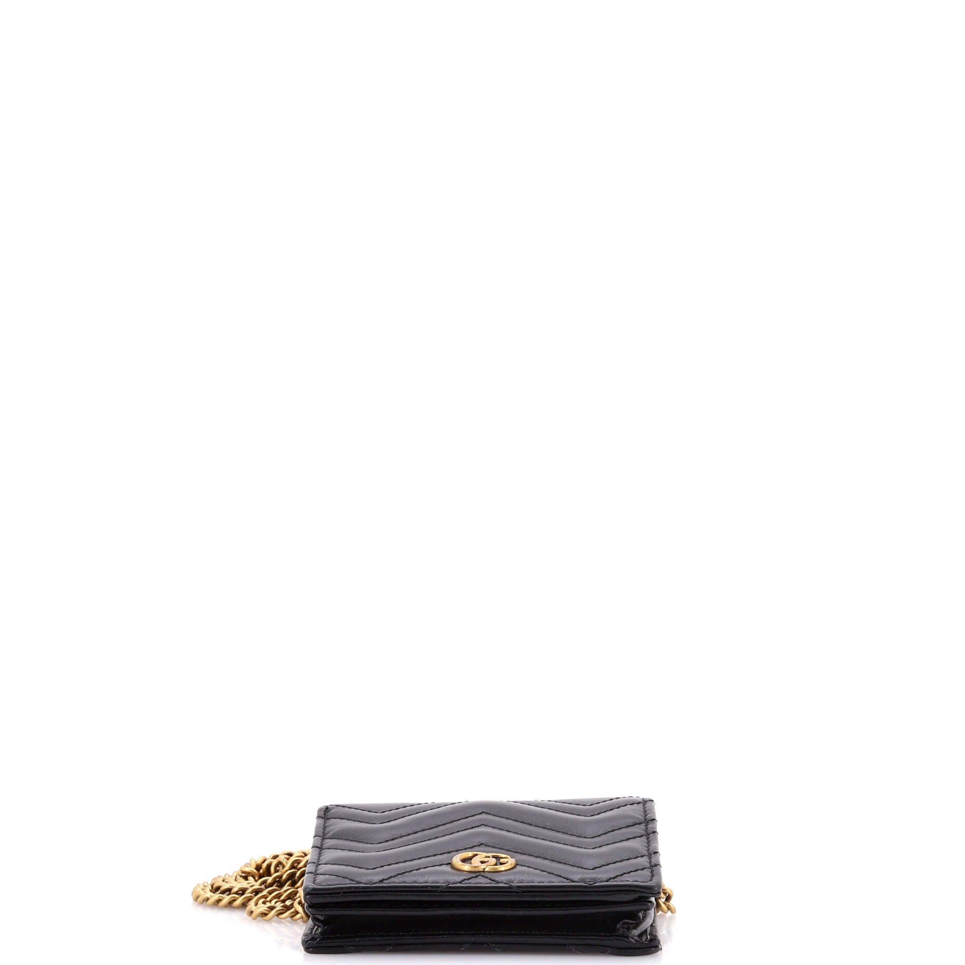 Gucci GG Marmont Card Case on Chain Size ONE SIZE - 4 Thumbnail