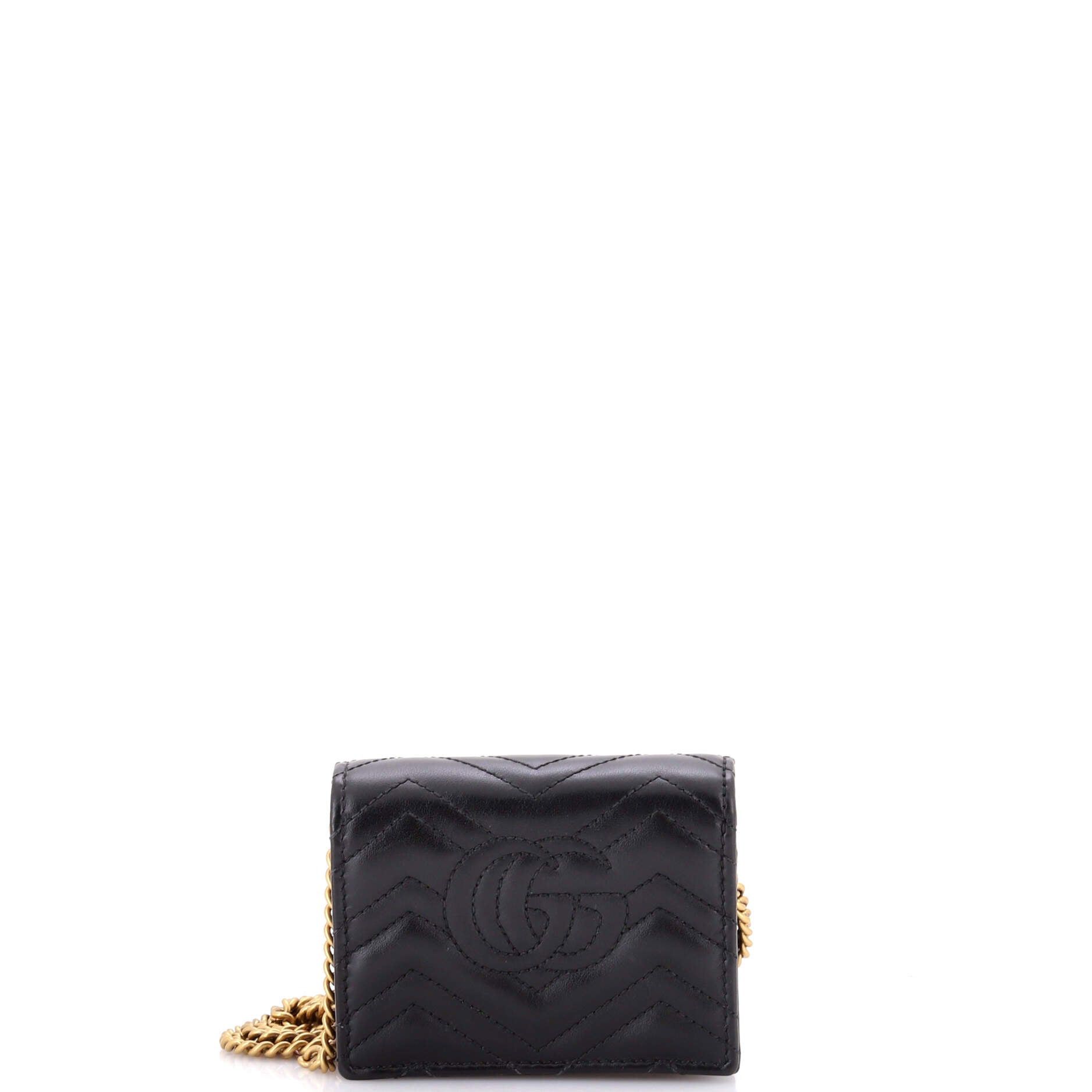 Gucci GG Marmont Card Case on Chain Size ONE SIZE - 3 Thumbnail