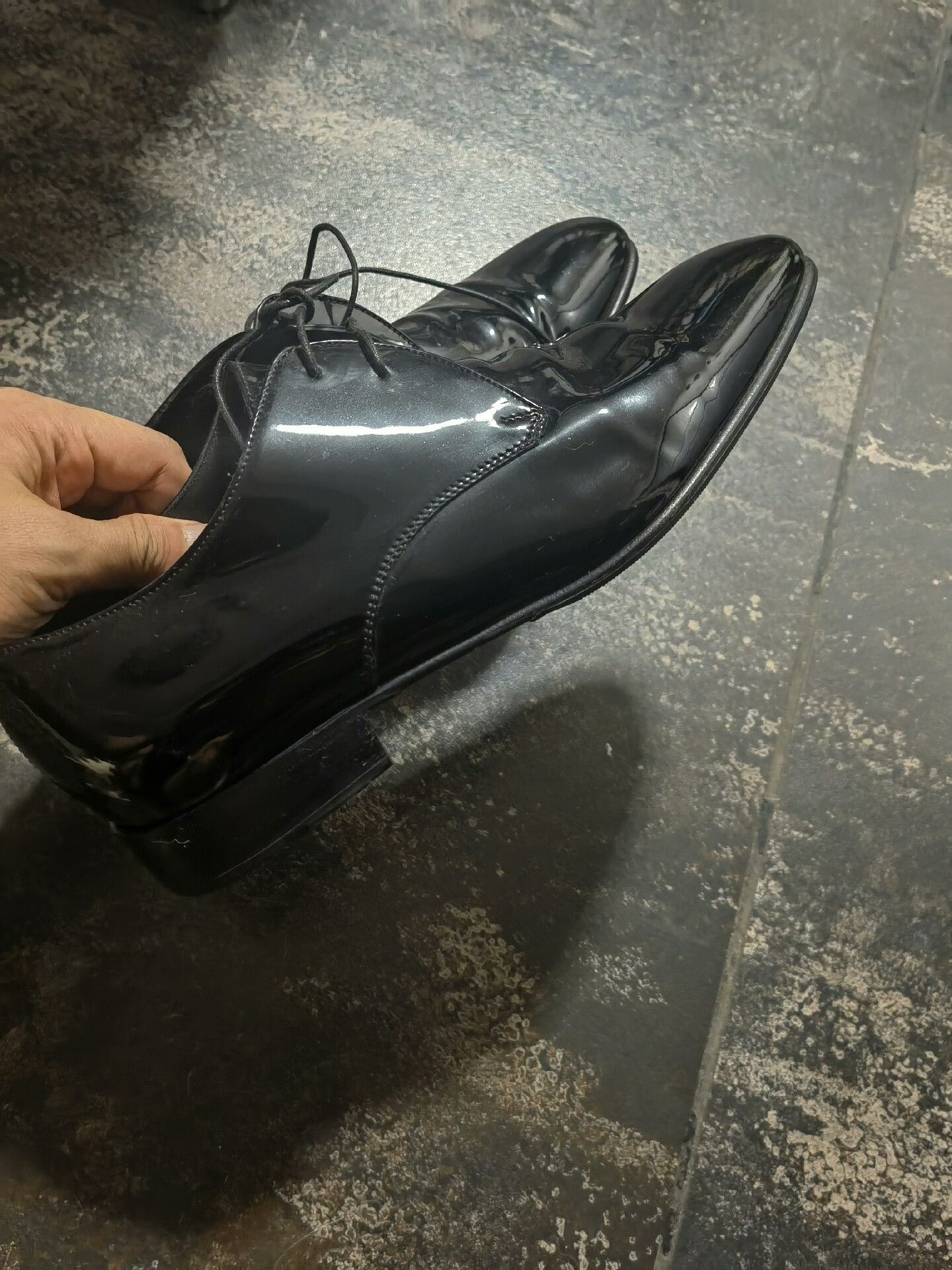 Salvatore Ferragamo Ferragamo Black Men's Dress Shoes Size US 7.5 / EU 40-41 - 2 Thumbnail